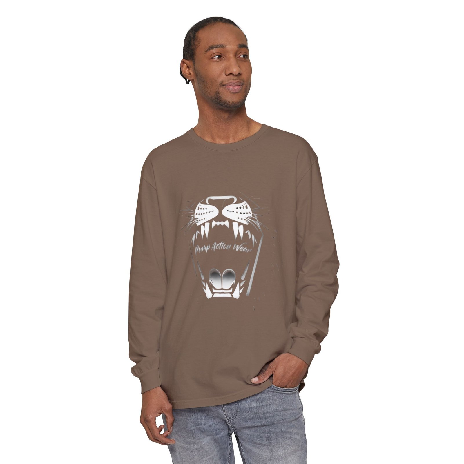 Long Sleeve T‑Shirt — Minimal Tiger Face Graphic - Image 27