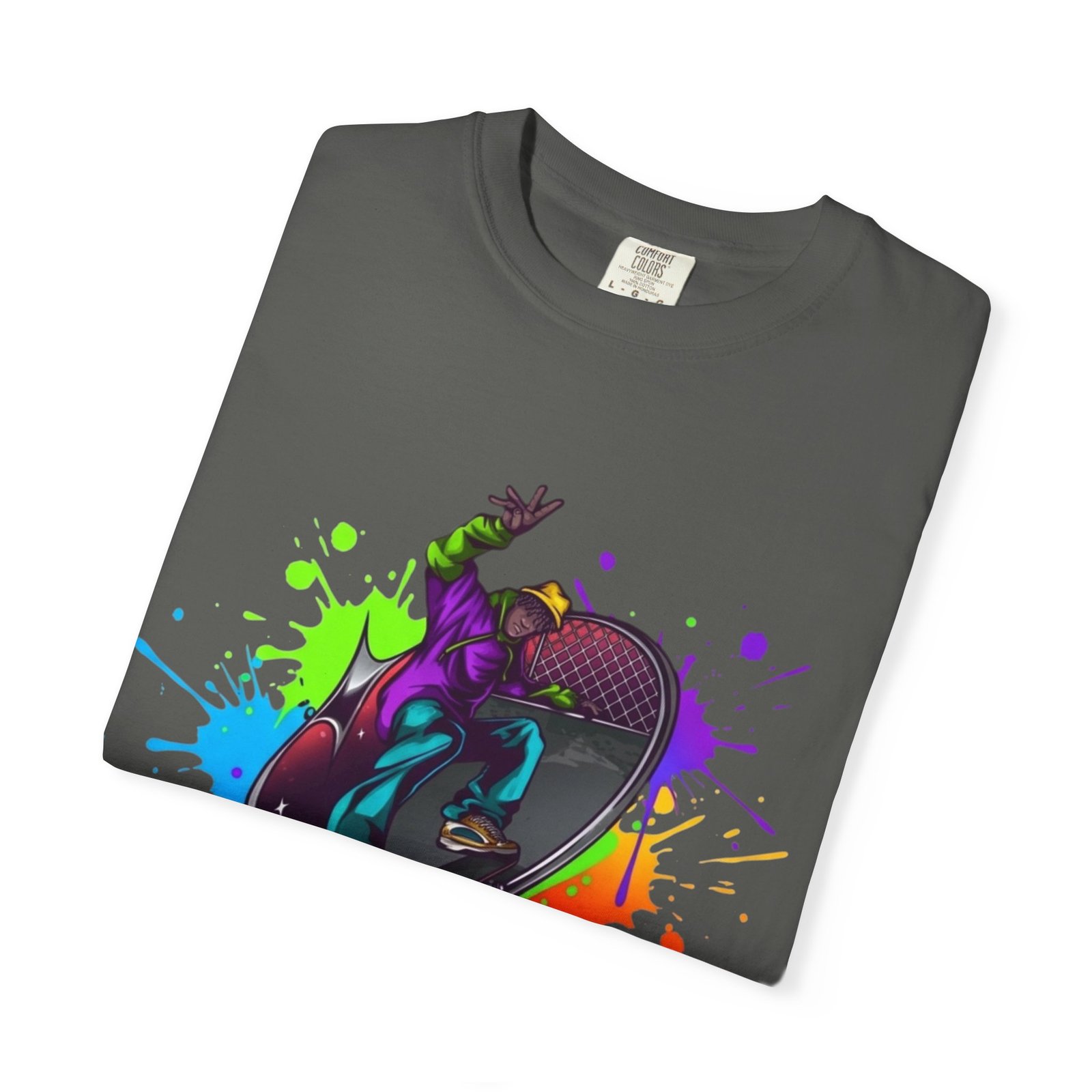T-Shirt — 'Pump Action Wear' Colorful DJ Turntable Graphic Tee - Image 19