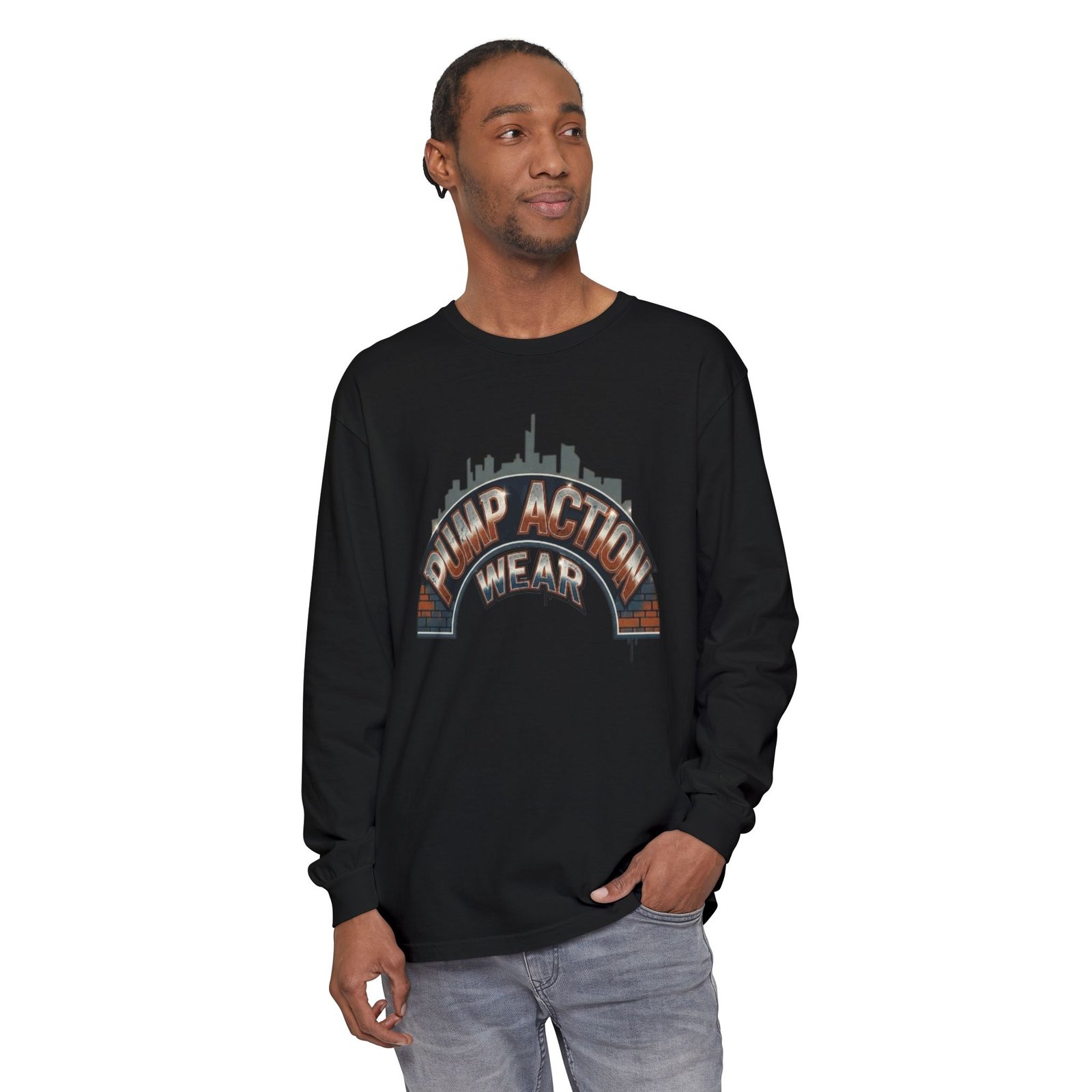 Pump Action Wear Skyline Long Sleeve Tee - Image 59