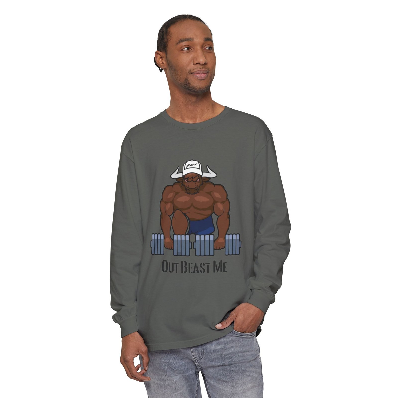 Out Beast Me Long Sleeve Shirt — Motivational Gym Tee - Image 39