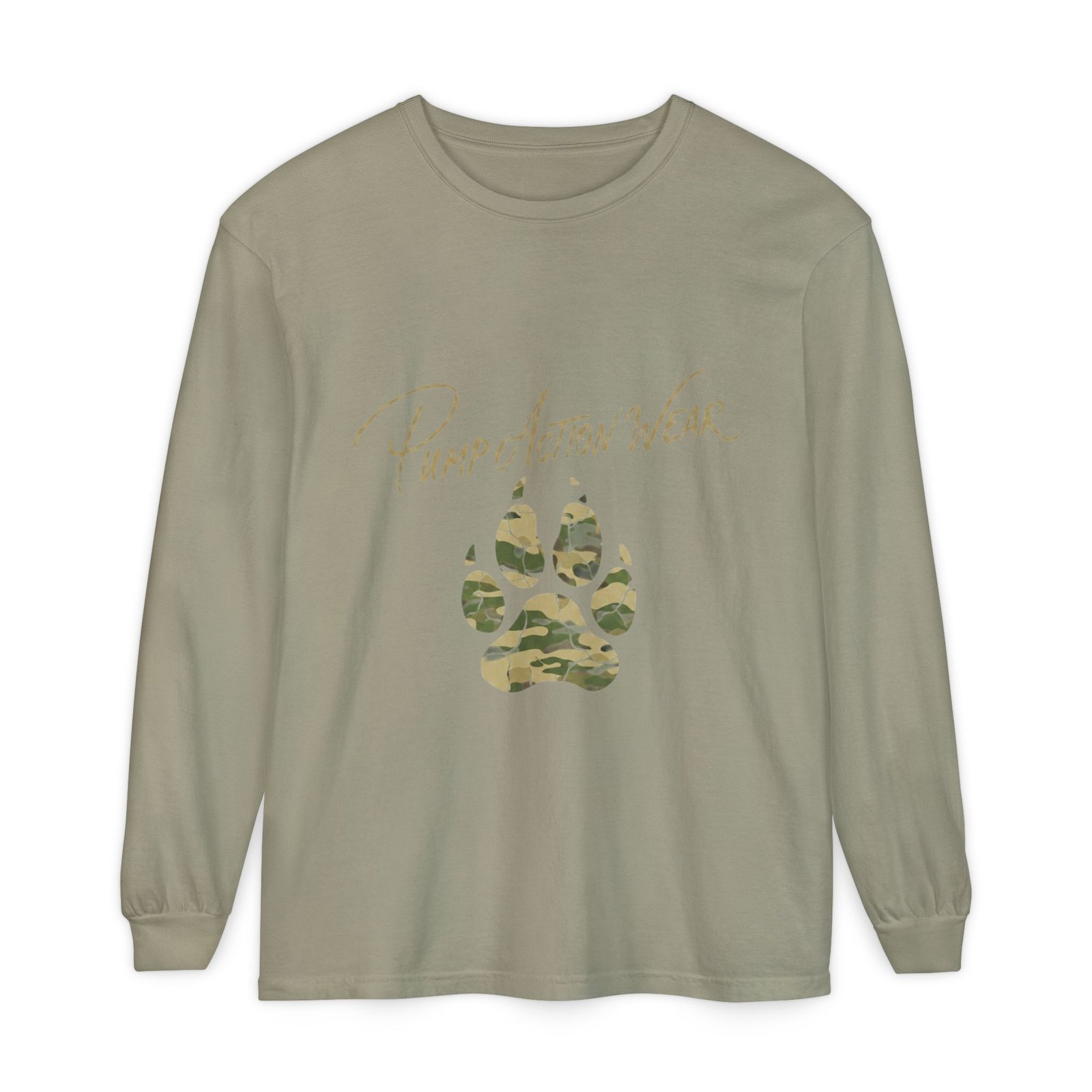 Pump Action Wear Camo Paw Long Sleeve Tee - Image 33