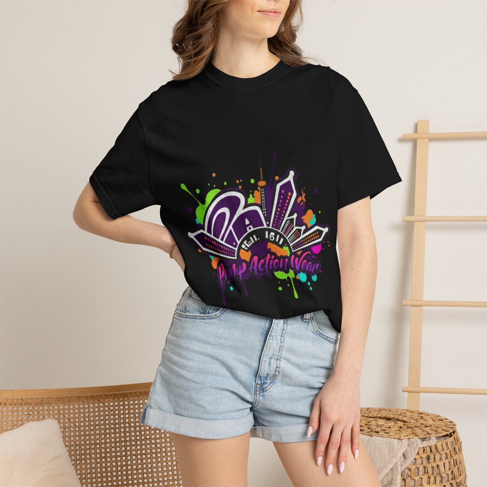 T-Shirt — Retro Graffiti 'Party All Night' Graphic Tee - Image 44