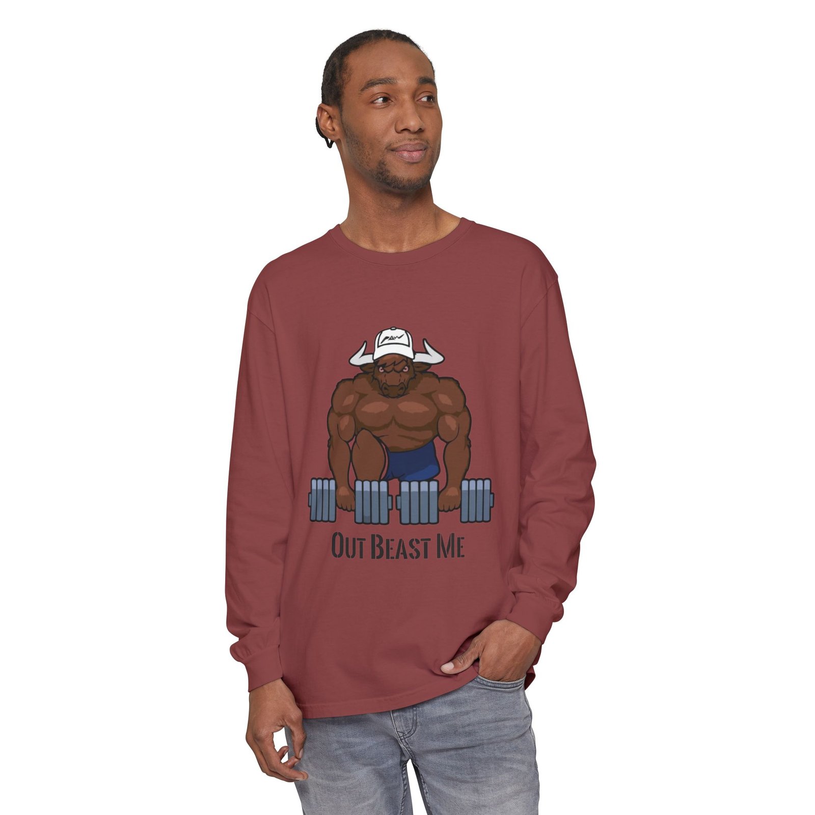Out Beast Me Long Sleeve Shirt — Motivational Gym Tee - Image 15