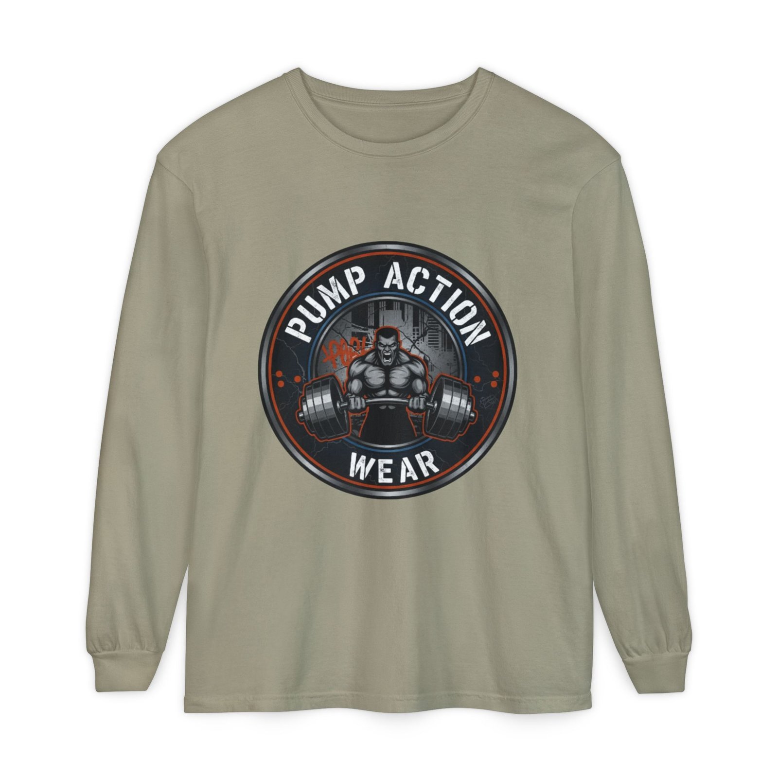 Pump Action Wear Long Sleeve T‑Shirt — Gym Weightlifting Logo Tee - Image 33