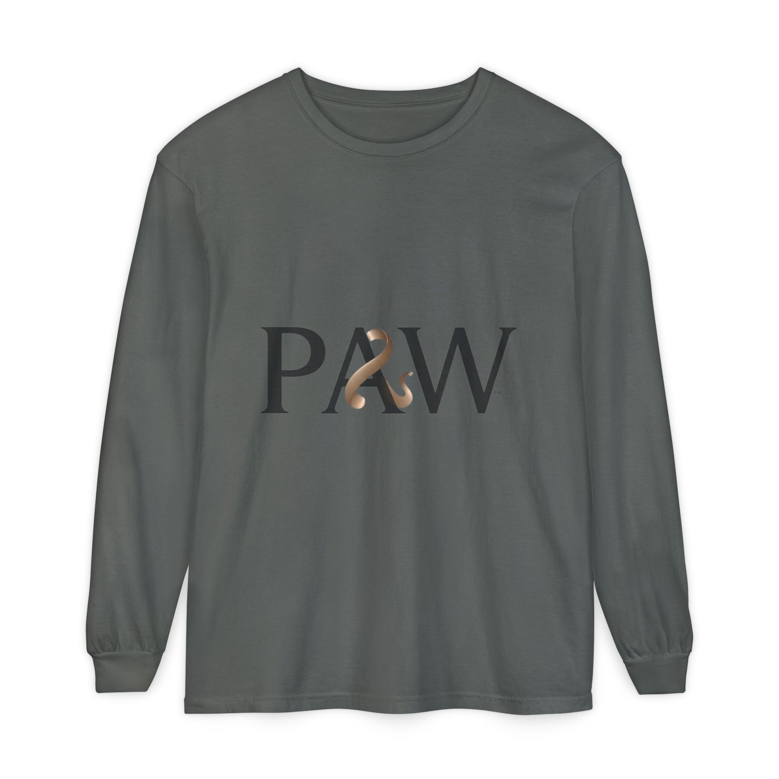 PAW Ampersand Long Sleeve Tee — Minimal Pet Lover Graphic Shirt - Image 37