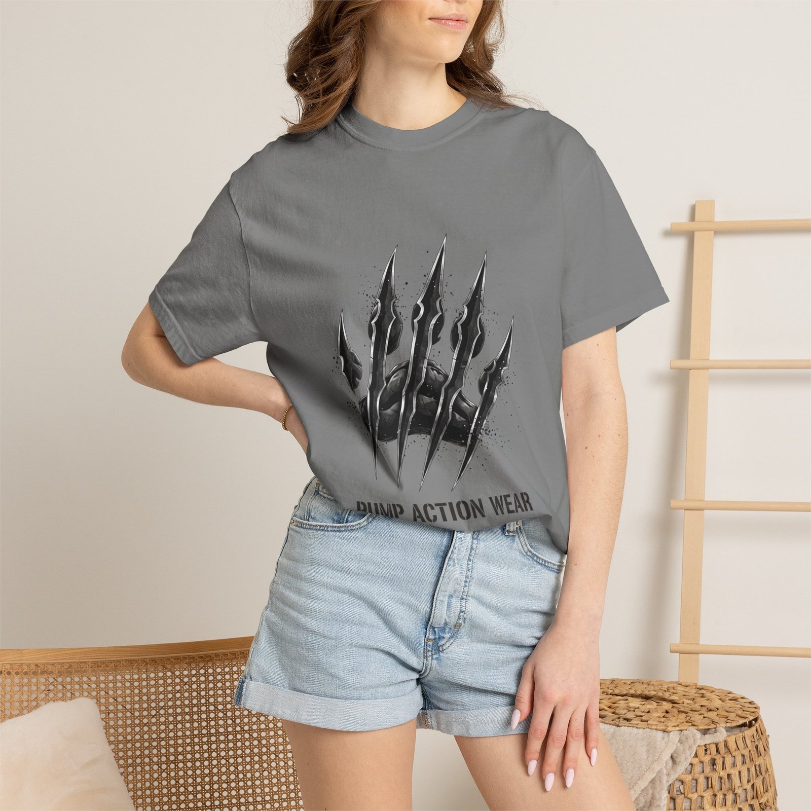 Pump Action Wear Graphic T-Shirt — Tactical Claw Logo Tee - Image 24
