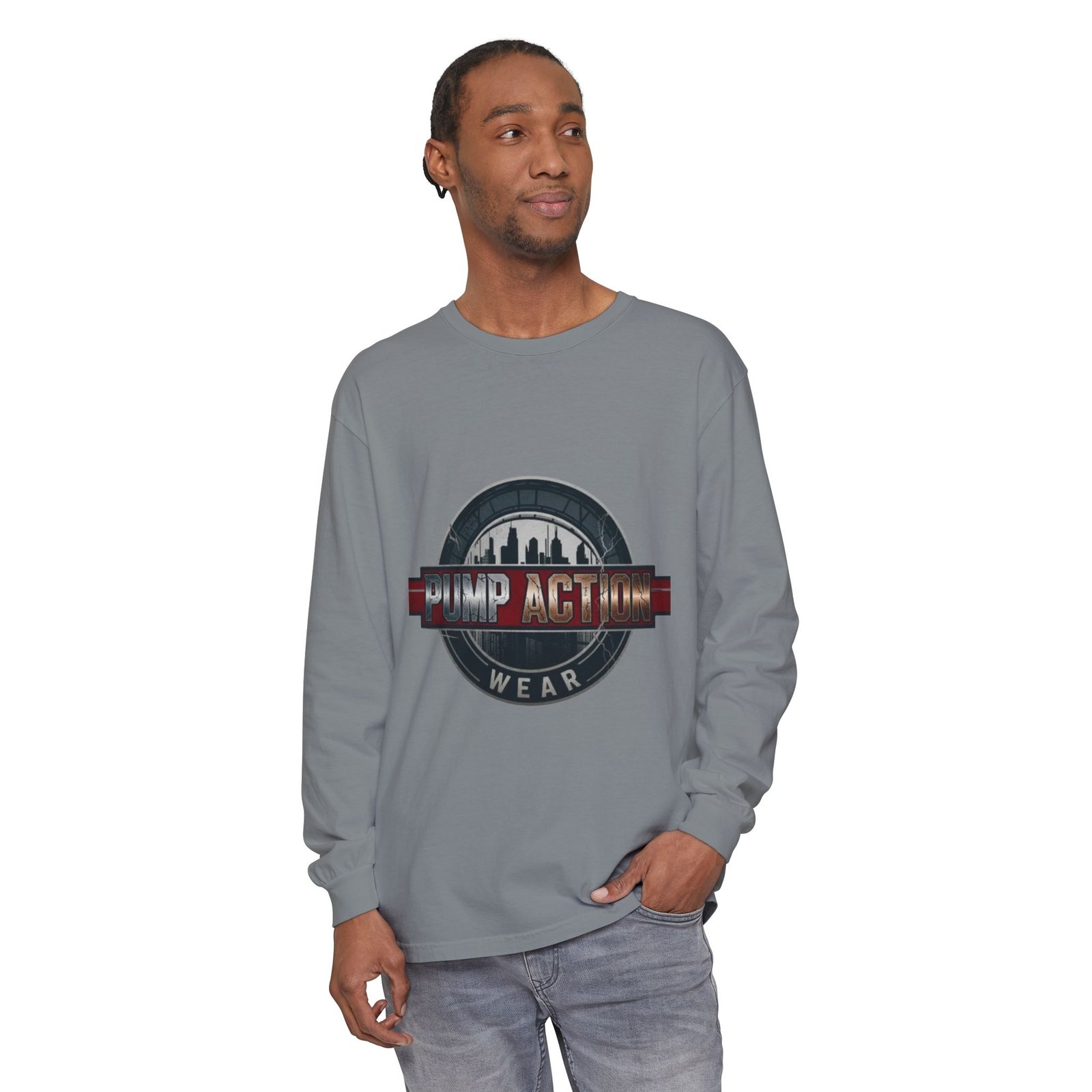 Pump Action Logo Long Sleeve Tee - Image 47