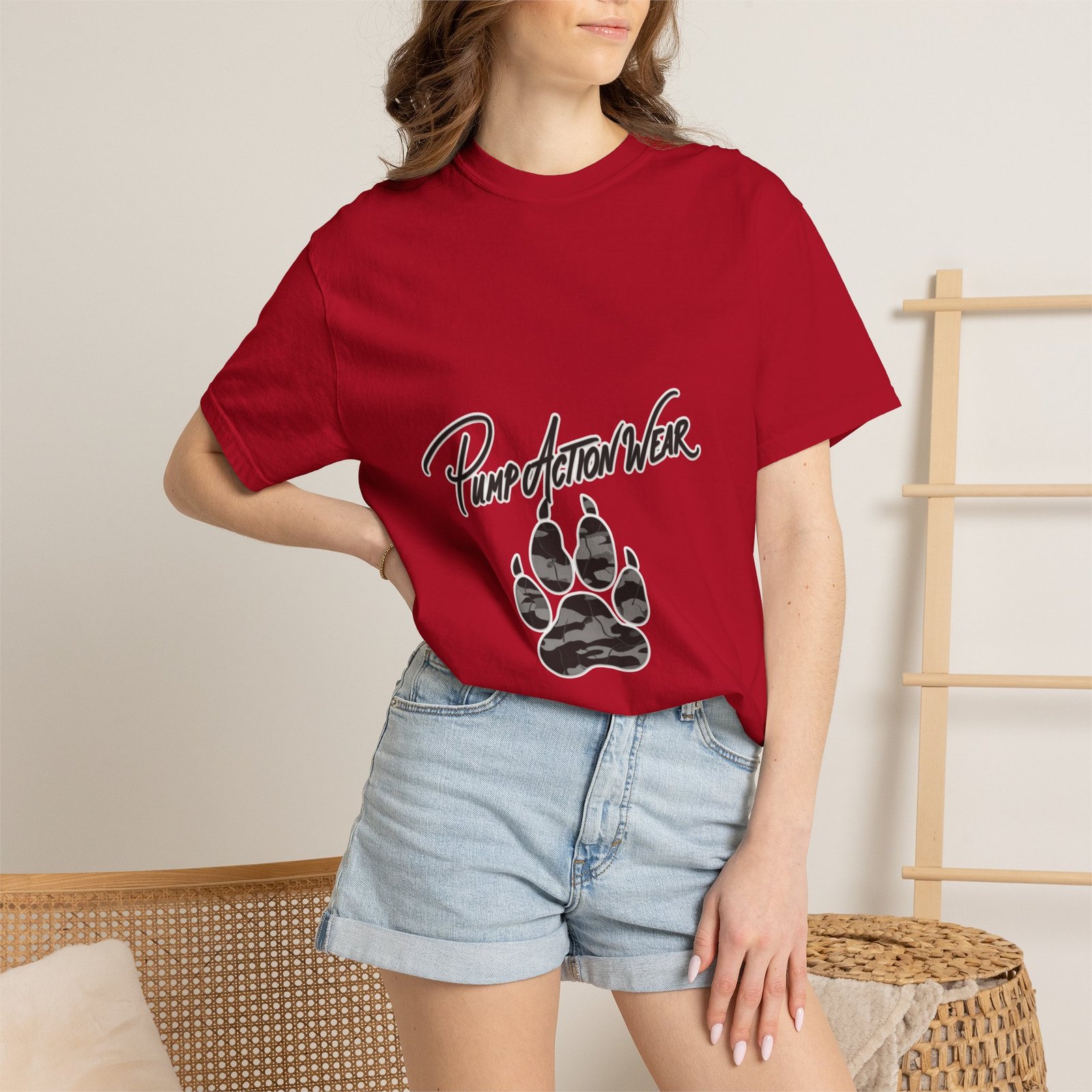 Pump Action Wear Paw Print T-Shirt — Graphic Casual Tee for Pet Lovers - Image 56