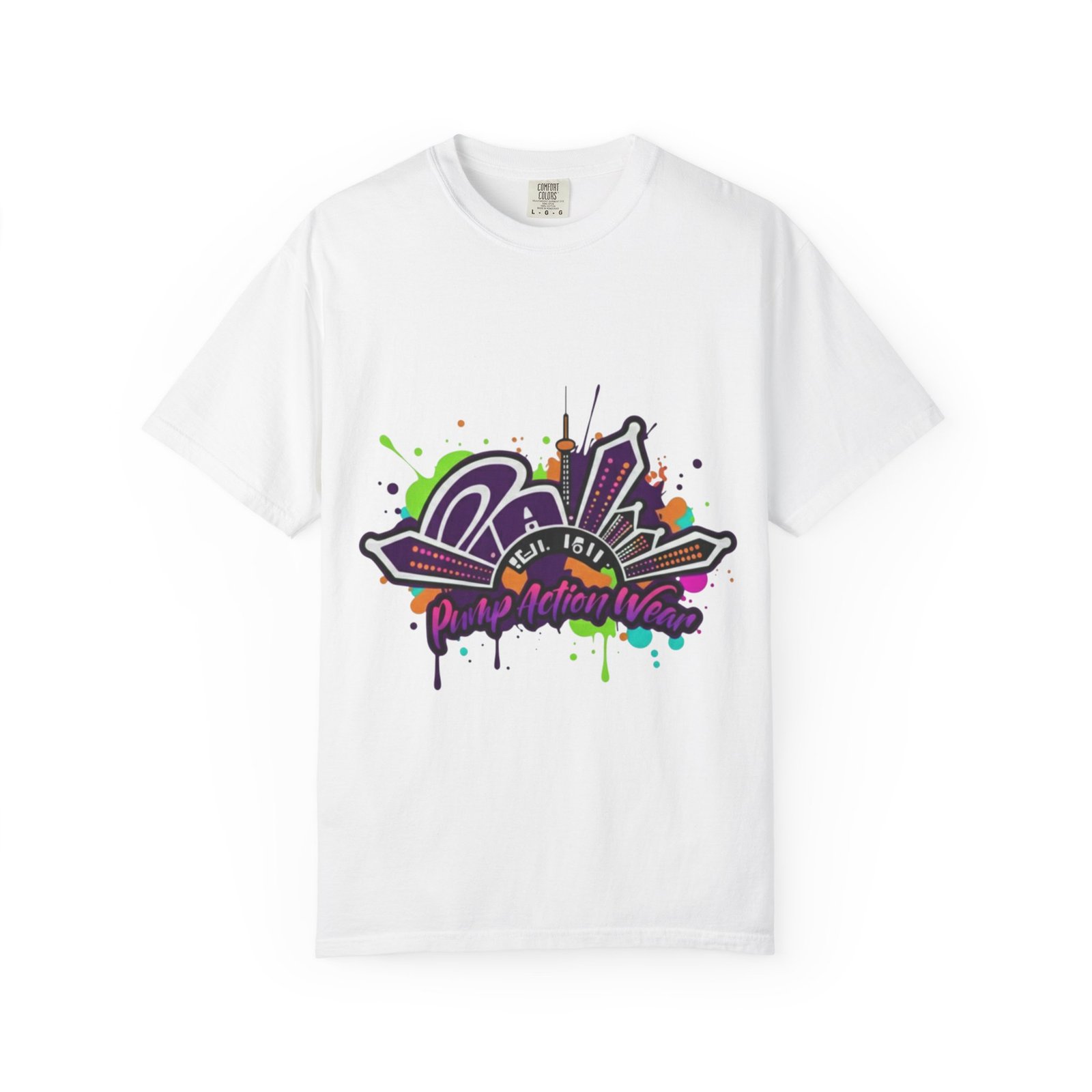 T-Shirt — Retro Graffiti 'Party All Night' Graphic Tee