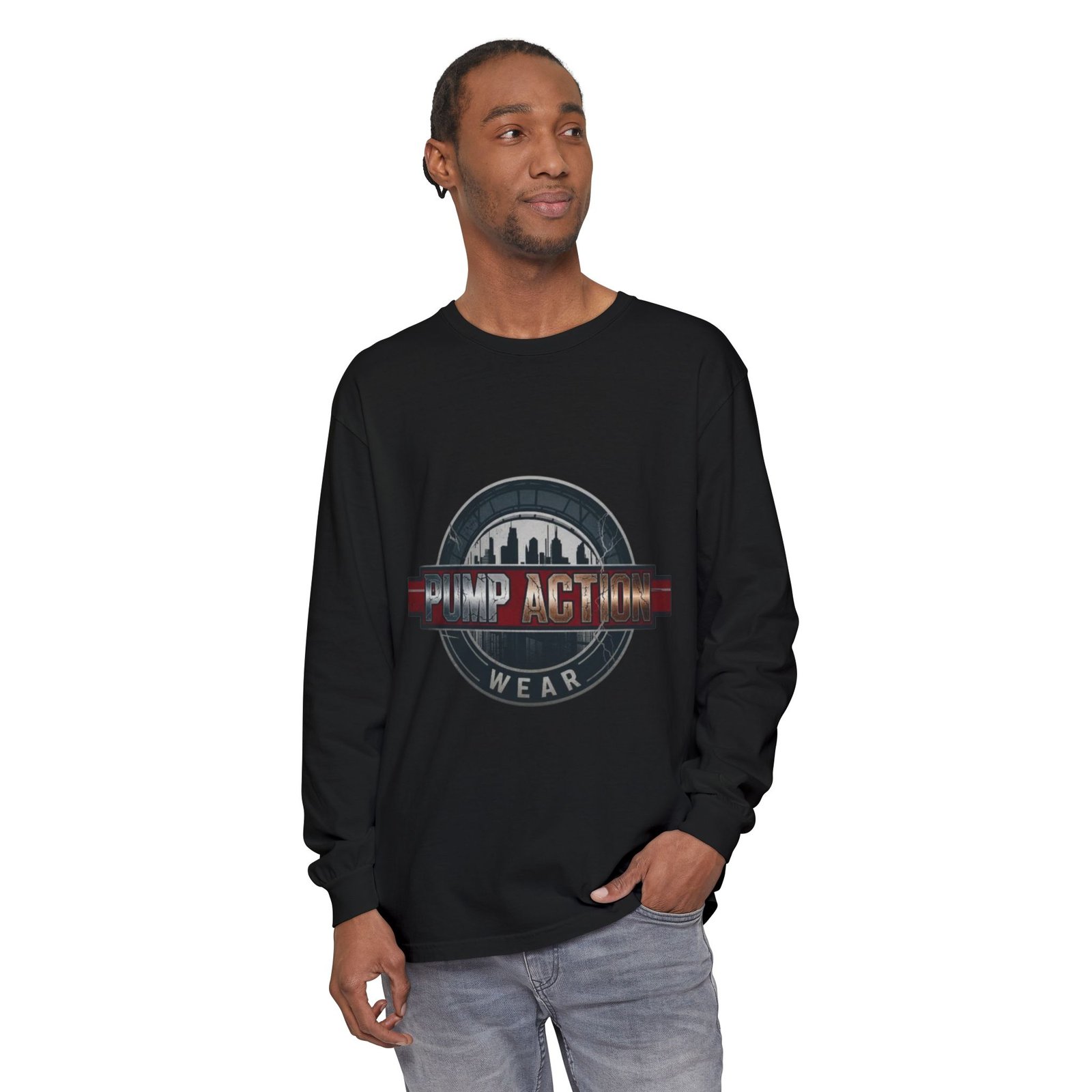 Pump Action Logo Long Sleeve Tee - Image 55