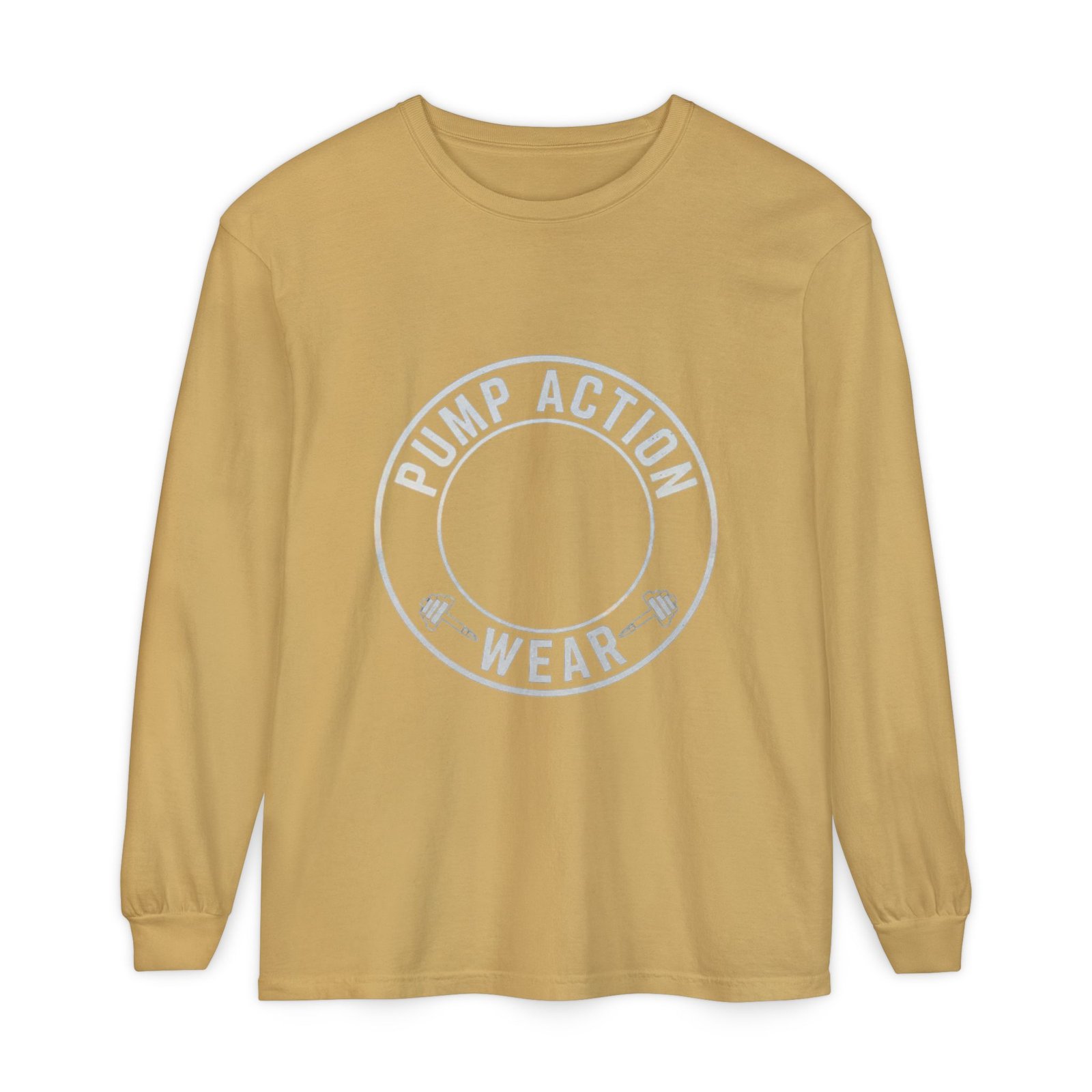 Pump Action Wear Long Sleeve Tee — Minimal Logo Casual Shirt - Image 21
