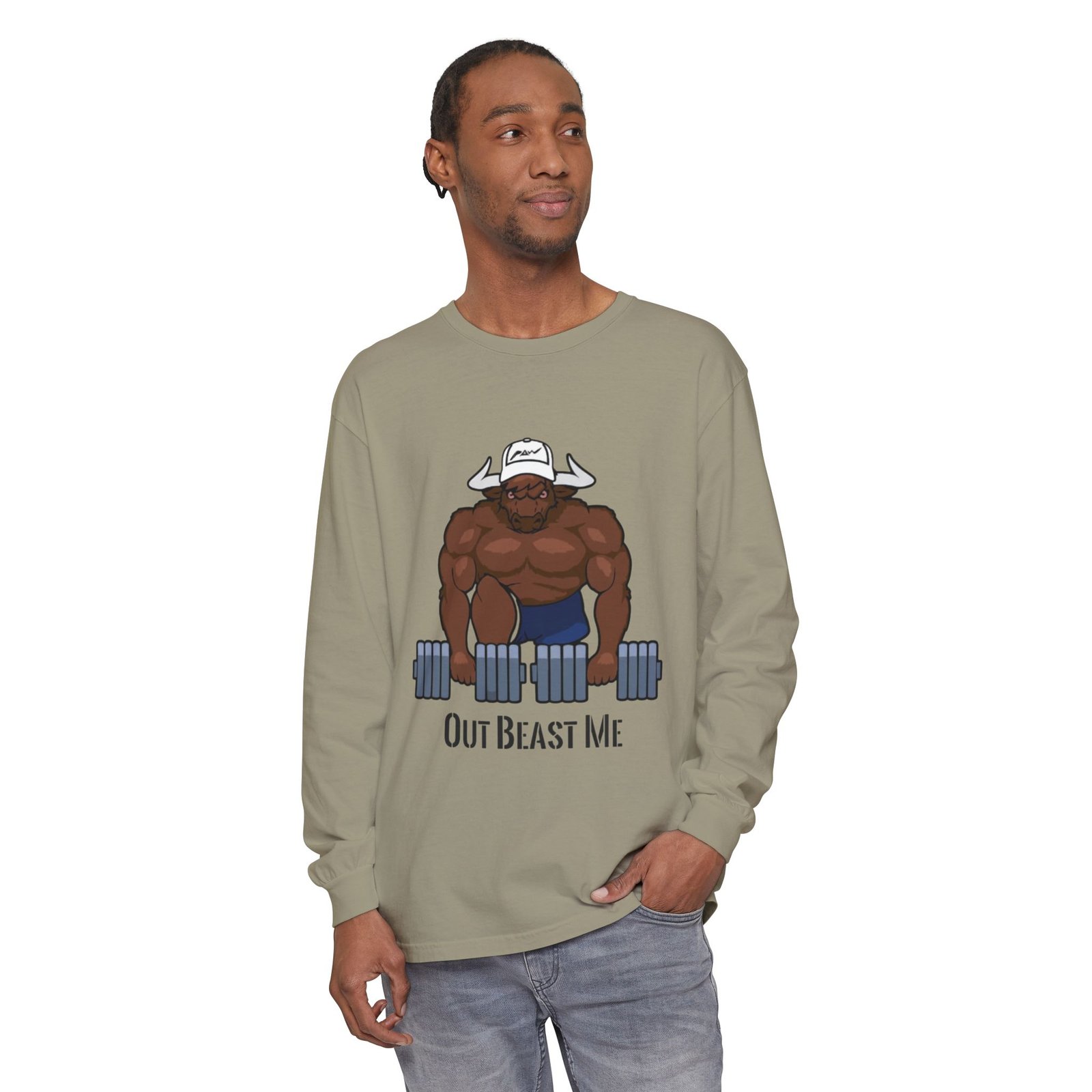 Out Beast Me Long Sleeve Shirt — Motivational Gym Tee - Image 35