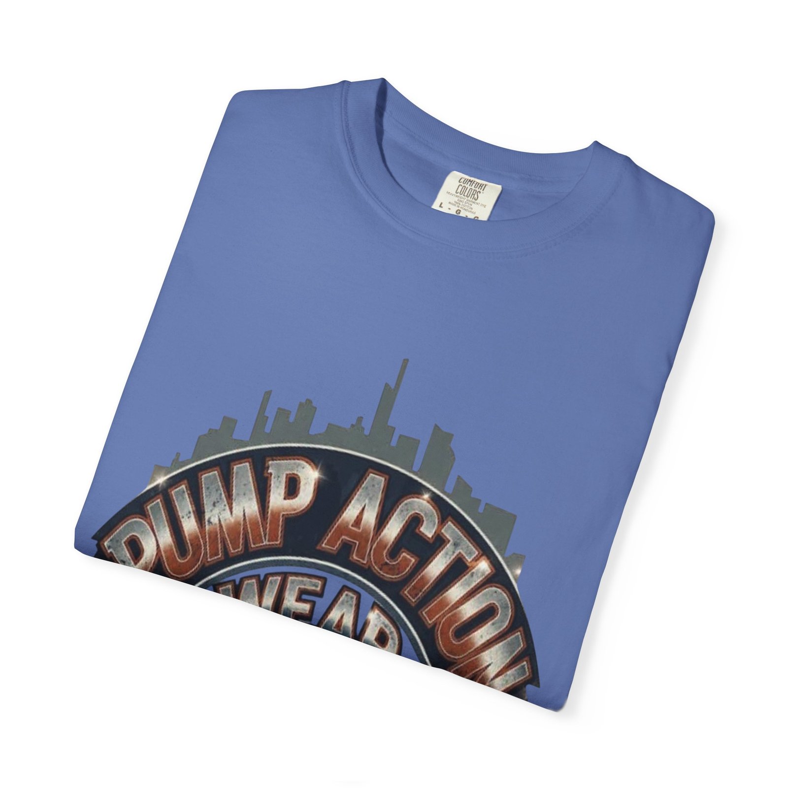 Pump Action Gear T-Shirt — Urban Skyline Retro Graphic Tee - Image 27