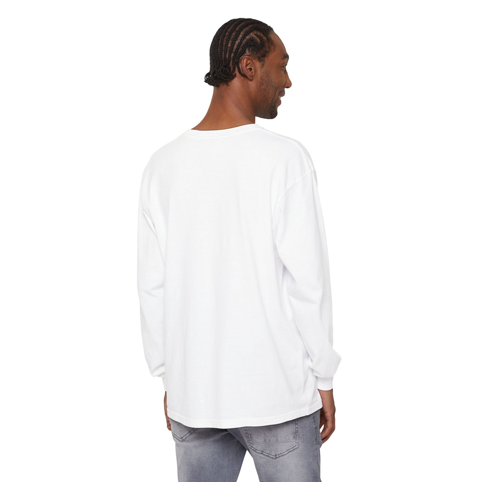 Pump Action Wear Long Sleeve Tee — Retro Chrome Logo Graphic Shirt - Image 4