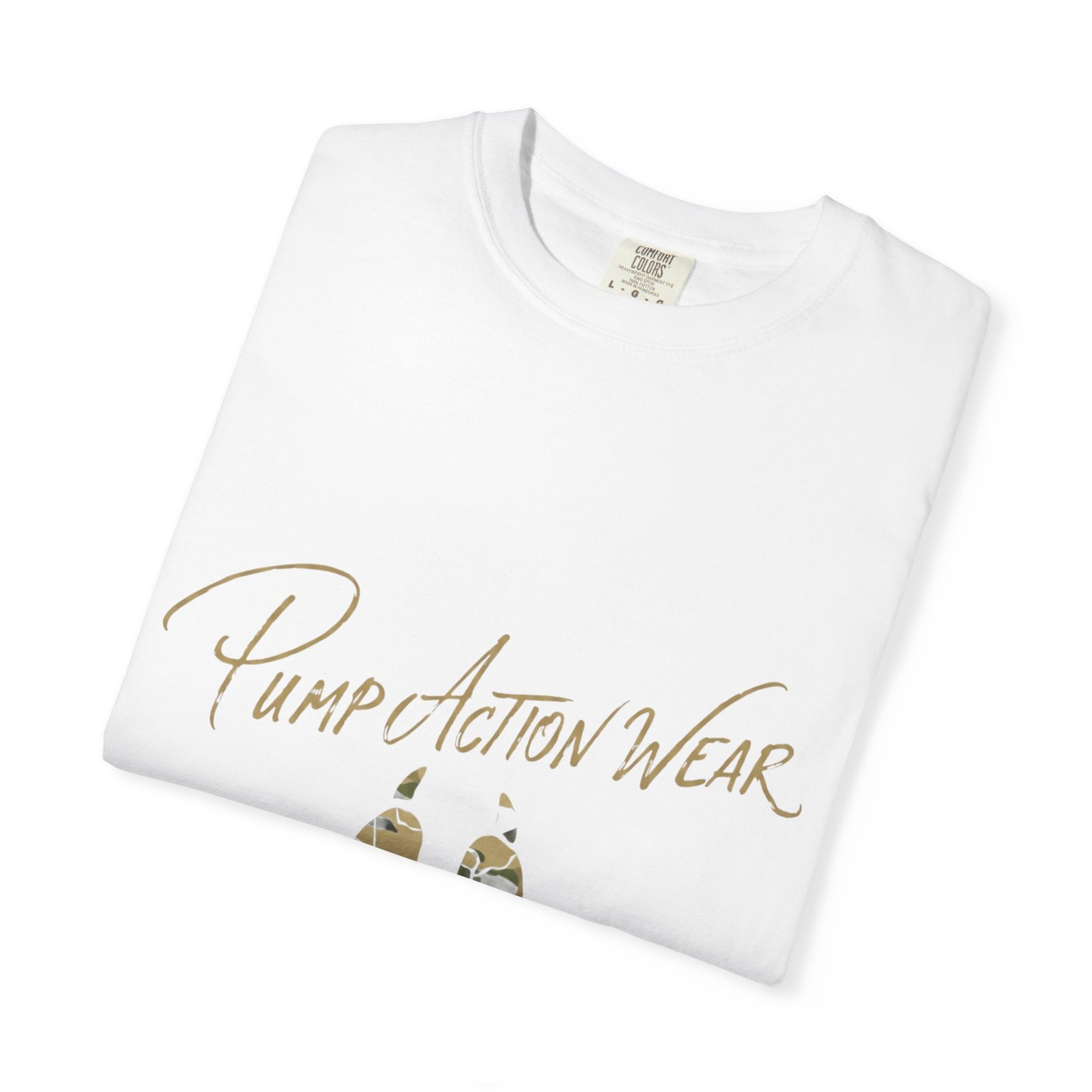 Paw Camo Tee — "Pump Action Wear" Graphic T-Shirt - Image 3