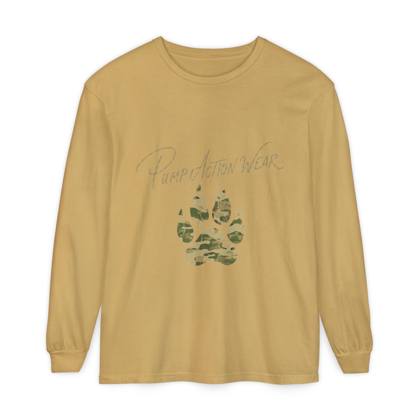 Pump Action Wear Camo Paw Long Sleeve Tee - Image 21