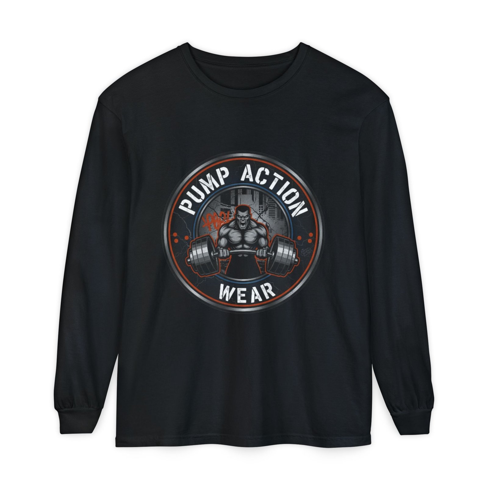 Pump Action Wear Long Sleeve T‑Shirt — Gym Weightlifting Logo Tee - Image 61