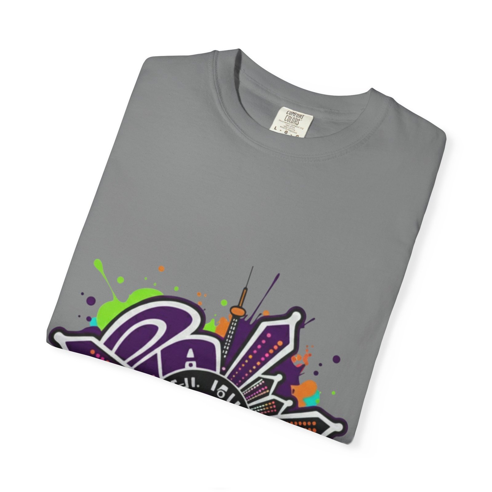 T-Shirt — Retro Graffiti 'Party All Night' Graphic Tee - Image 23