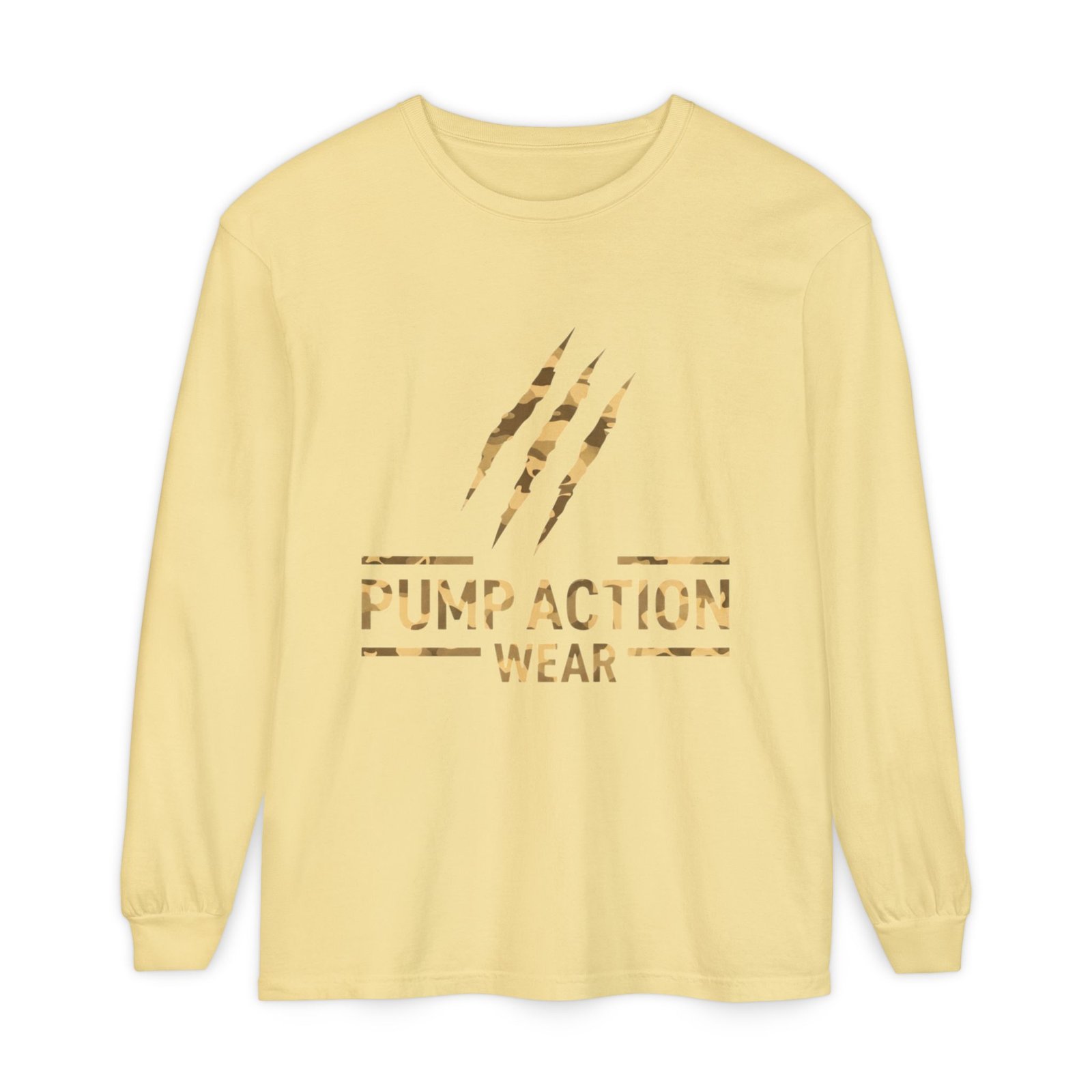 Pump Action Wear Long Sleeve Tee — Gold Claw Logo - Image 29