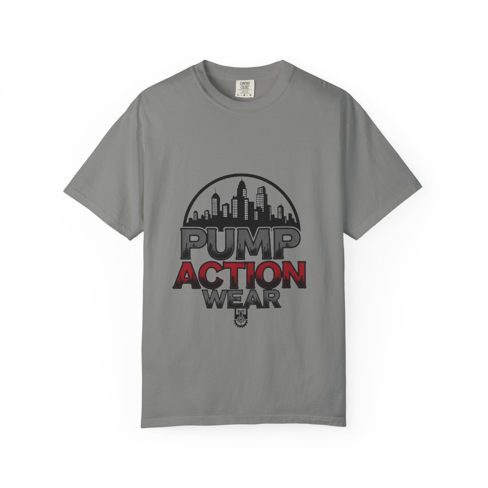 Pump Action Wear Skyline T-Shirt — Urban Streetwear Graphic Tee - Image 33