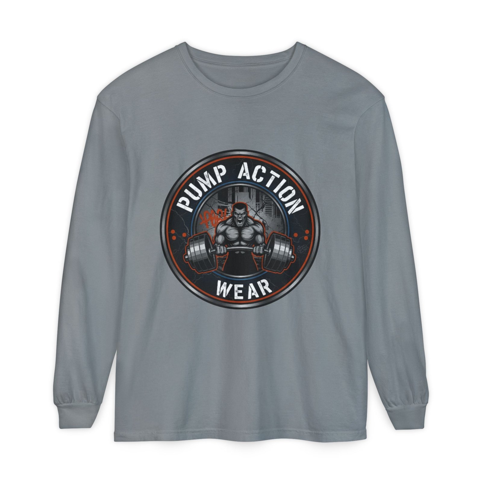 Pump Action Wear Long Sleeve T‑Shirt — Gym Weightlifting Logo Tee - Image 53