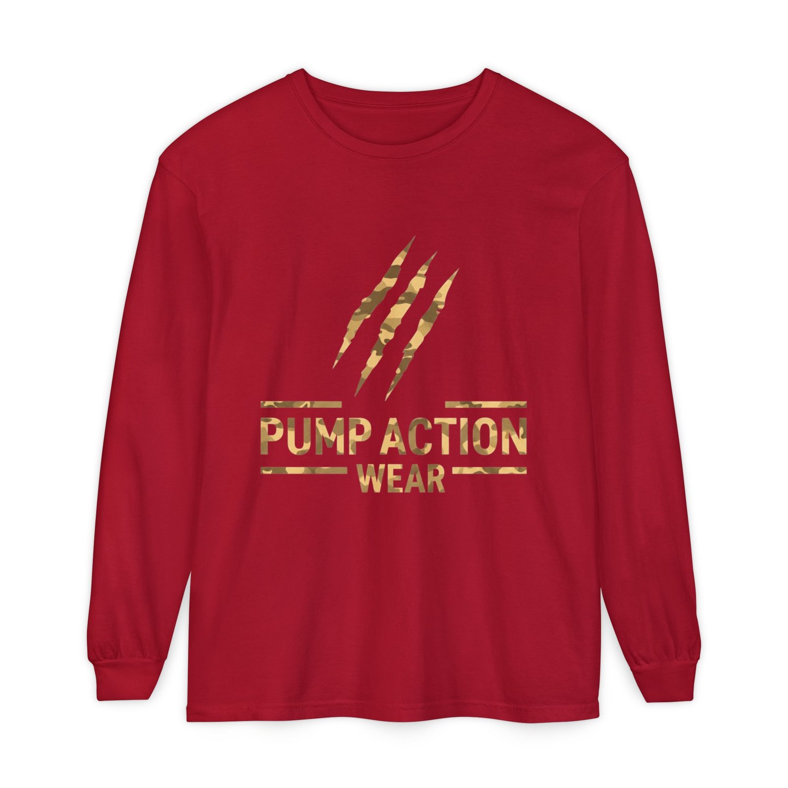 Pump Action Wear Long Sleeve Tee — Gold Claw Logo - Image 65