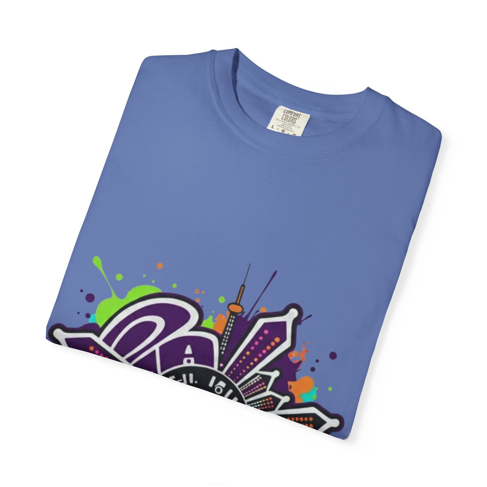 T-Shirt — Retro Graffiti 'Party All Night' Graphic Tee - Image 27