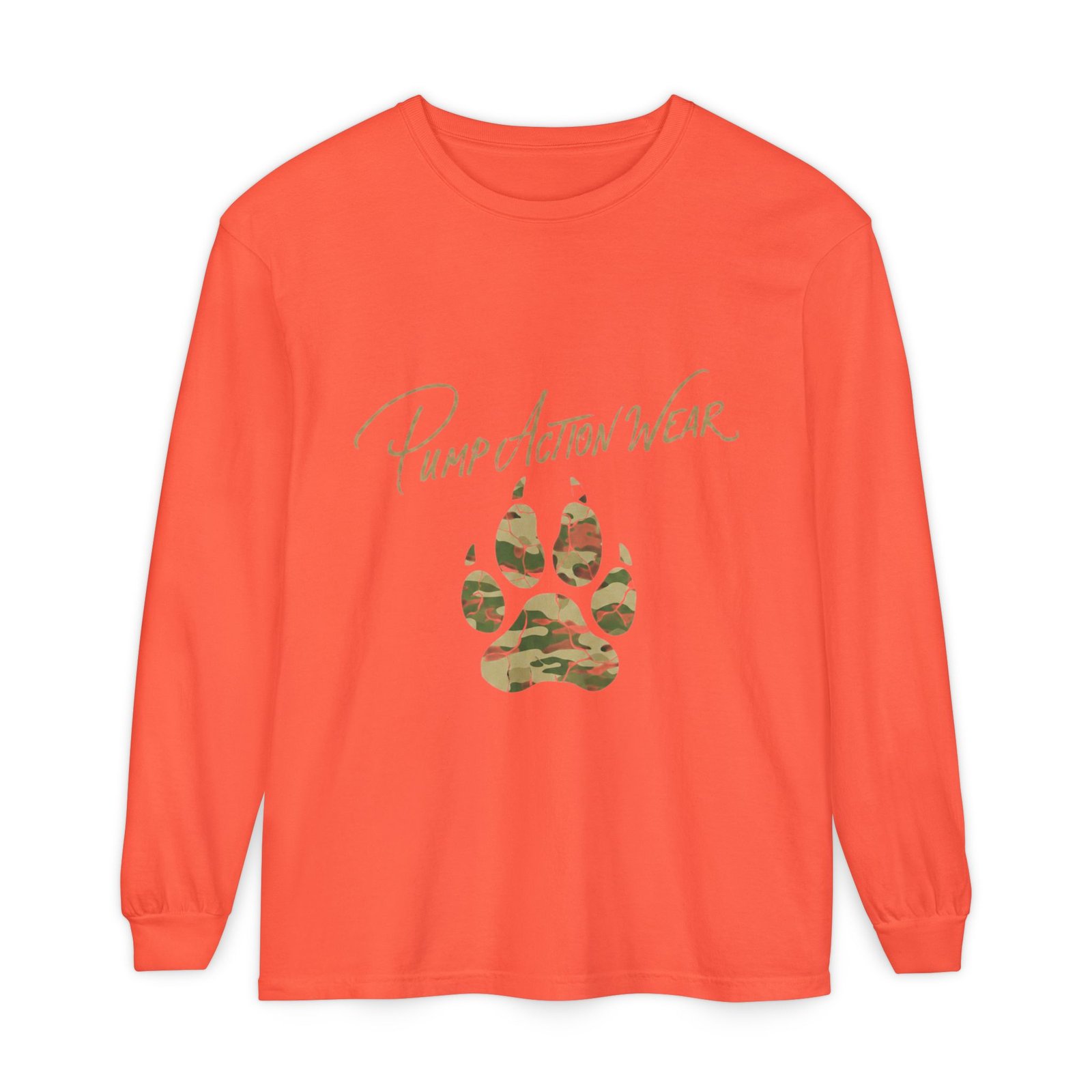 Pump Action Wear Camo Paw Long Sleeve Tee - Image 9