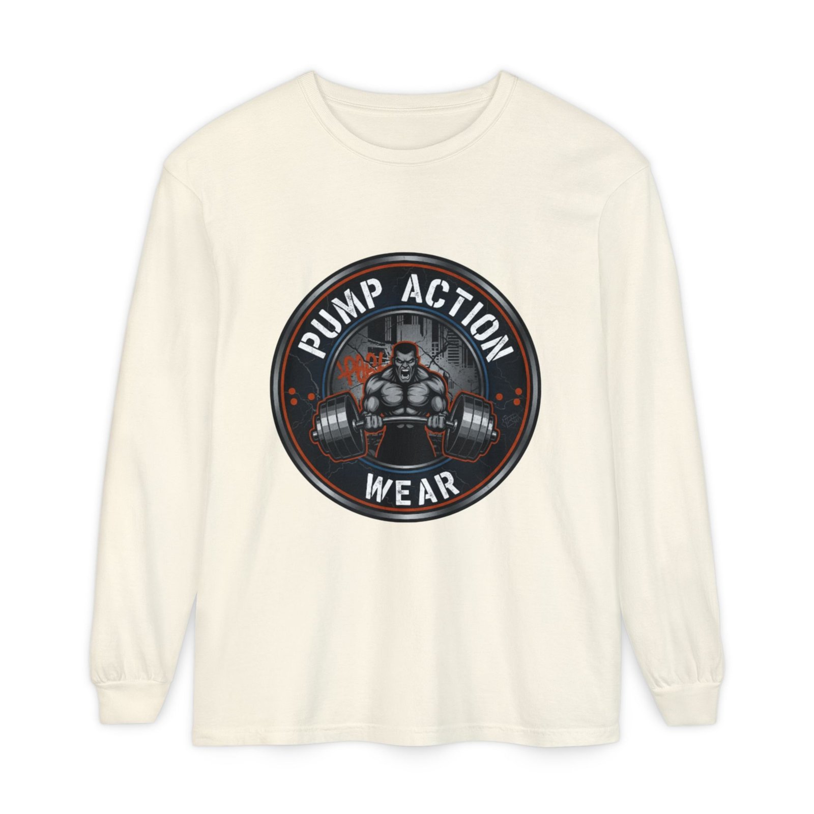 Pump Action Wear Long Sleeve T‑Shirt — Gym Weightlifting Logo Tee - Image 17