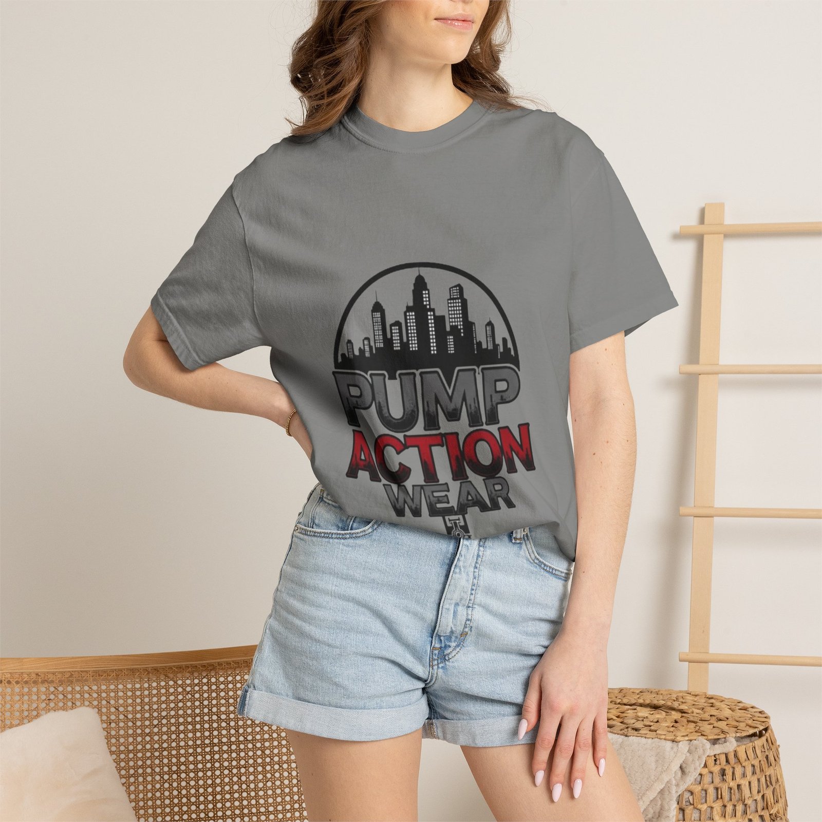 Pump Action Wear Skyline T-Shirt — Urban Streetwear Graphic Tee - Image 36