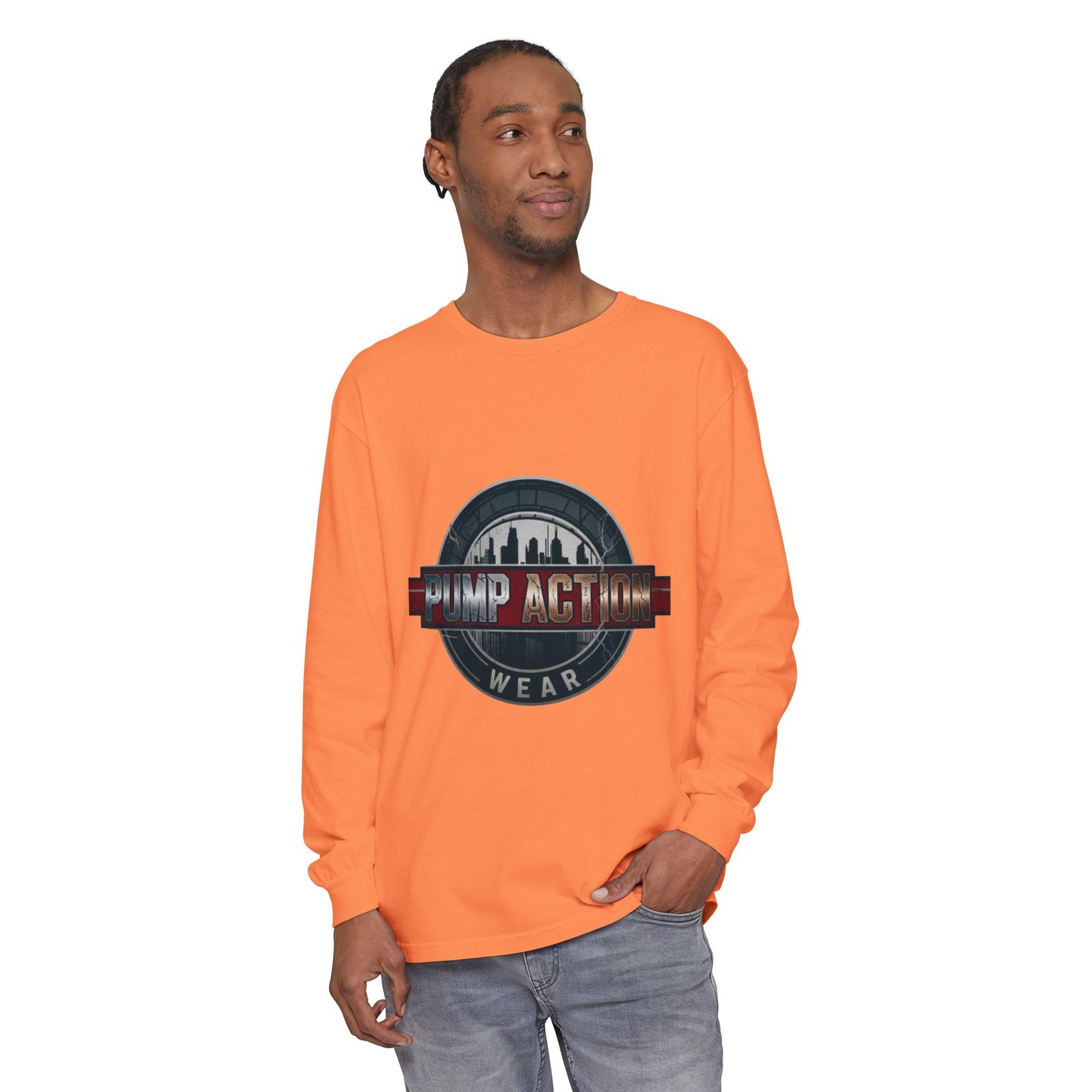 Pump Action Logo Long Sleeve Tee - Image 7