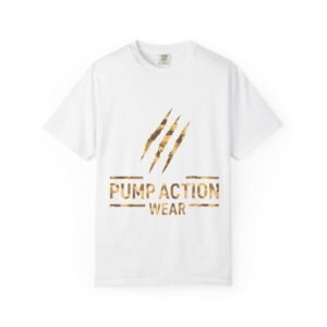 Pump Action Wear Graphic T-Shirt — Distressed Claw Logo Fitness Tee