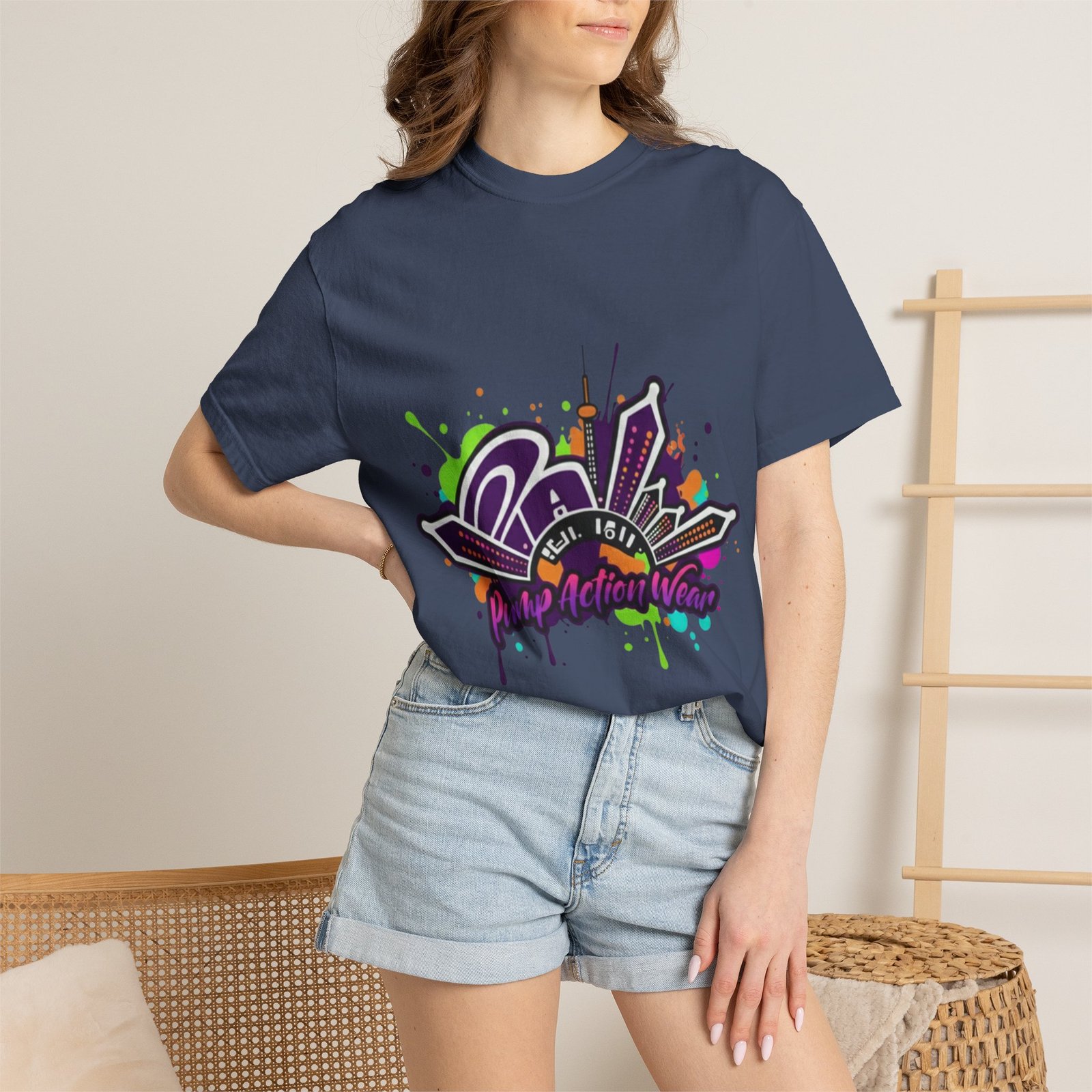 T-Shirt — Retro Graffiti 'Party All Night' Graphic Tee - Image 36