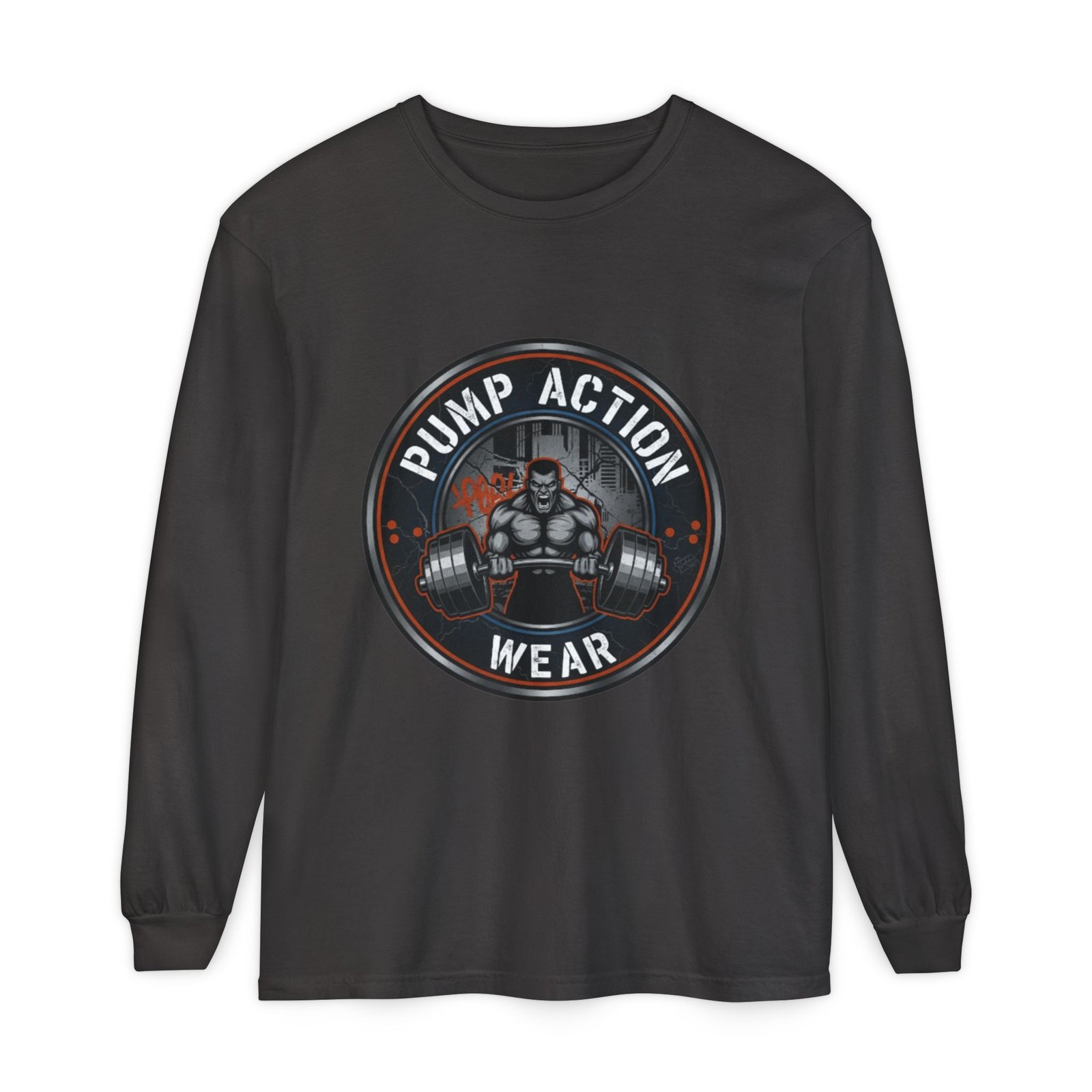Pump Action Wear Long Sleeve T‑Shirt — Gym Weightlifting Logo Tee - Image 57