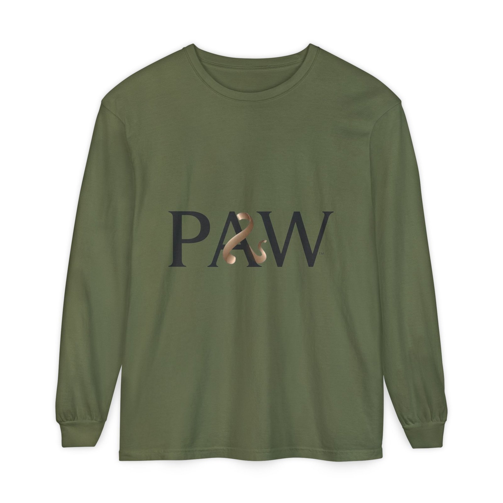 PAW Ampersand Long Sleeve Tee — Minimal Pet Lover Graphic Shirt - Image 45