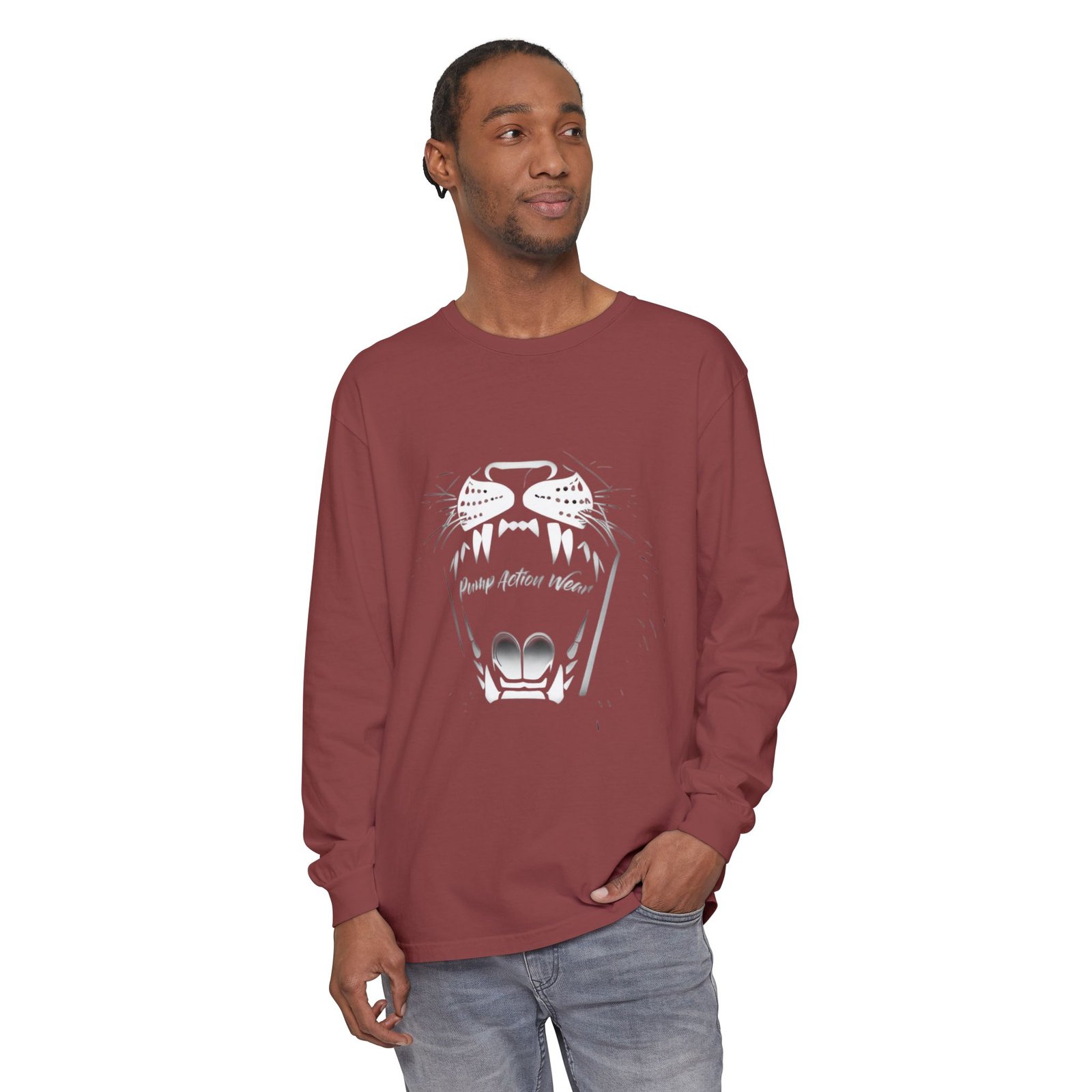 Long Sleeve T‑Shirt — Minimal Tiger Face Graphic - Image 15