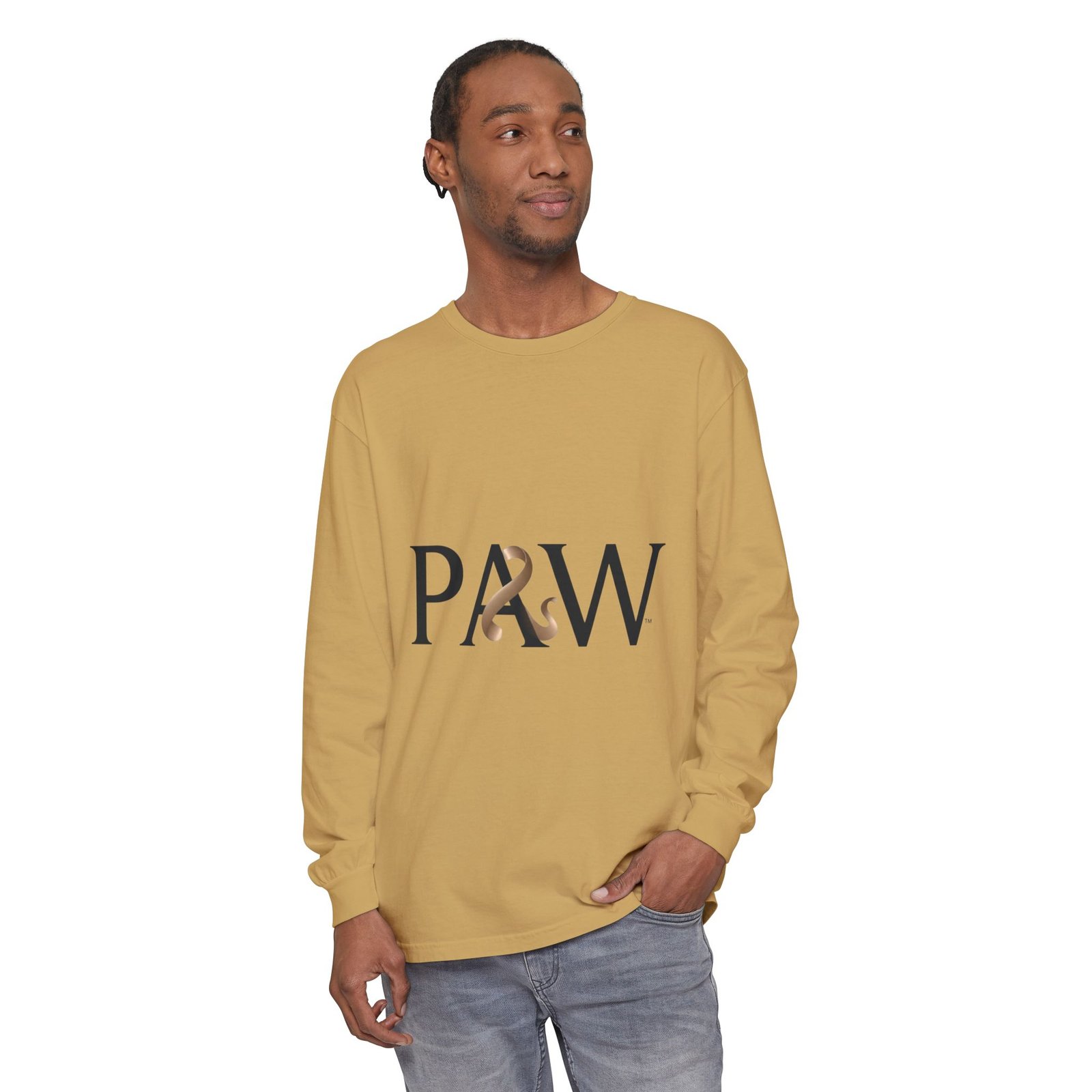 PAW Ampersand Long Sleeve Tee — Minimal Pet Lover Graphic Shirt - Image 23