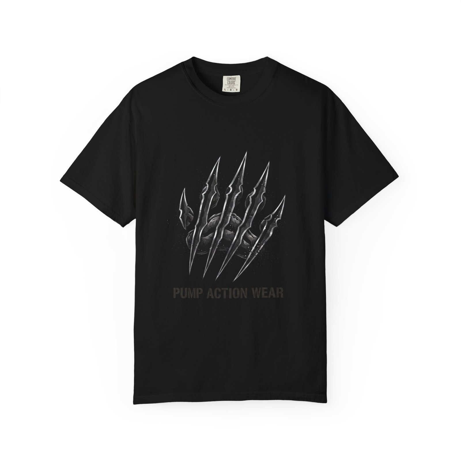 Pump Action Wear Graphic T-Shirt — Tactical Claw Logo Tee - Image 45