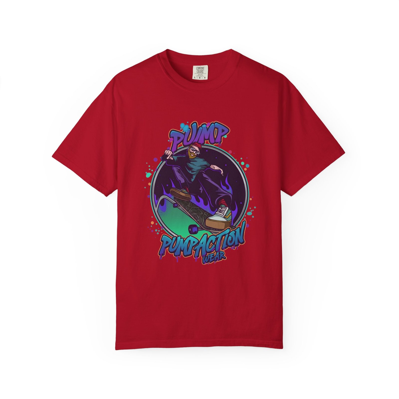 Skate Grim Reaper "Pump Funpaction" Graphic T-Shirt - Image 53