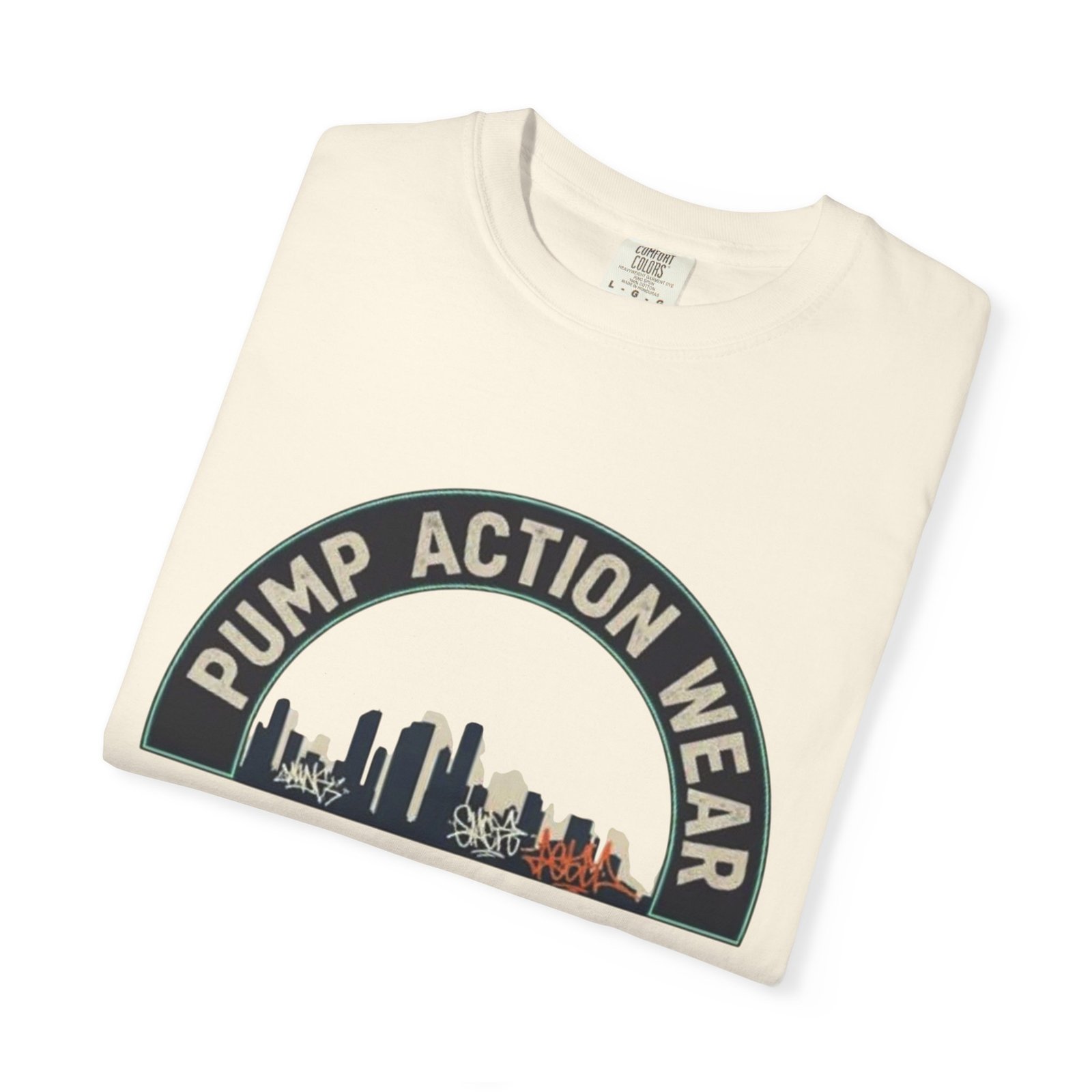 Pump Action Wear Skyline T-Shirt — Urban Retro Graphic Tee - Image 11