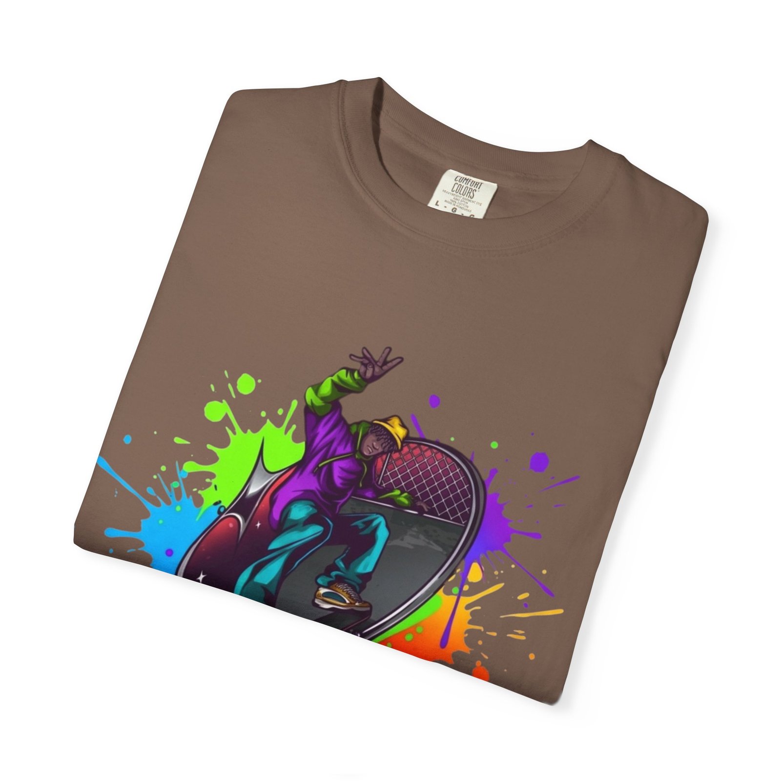 T-Shirt — 'Pump Action Wear' Colorful DJ Turntable Graphic Tee - Image 15