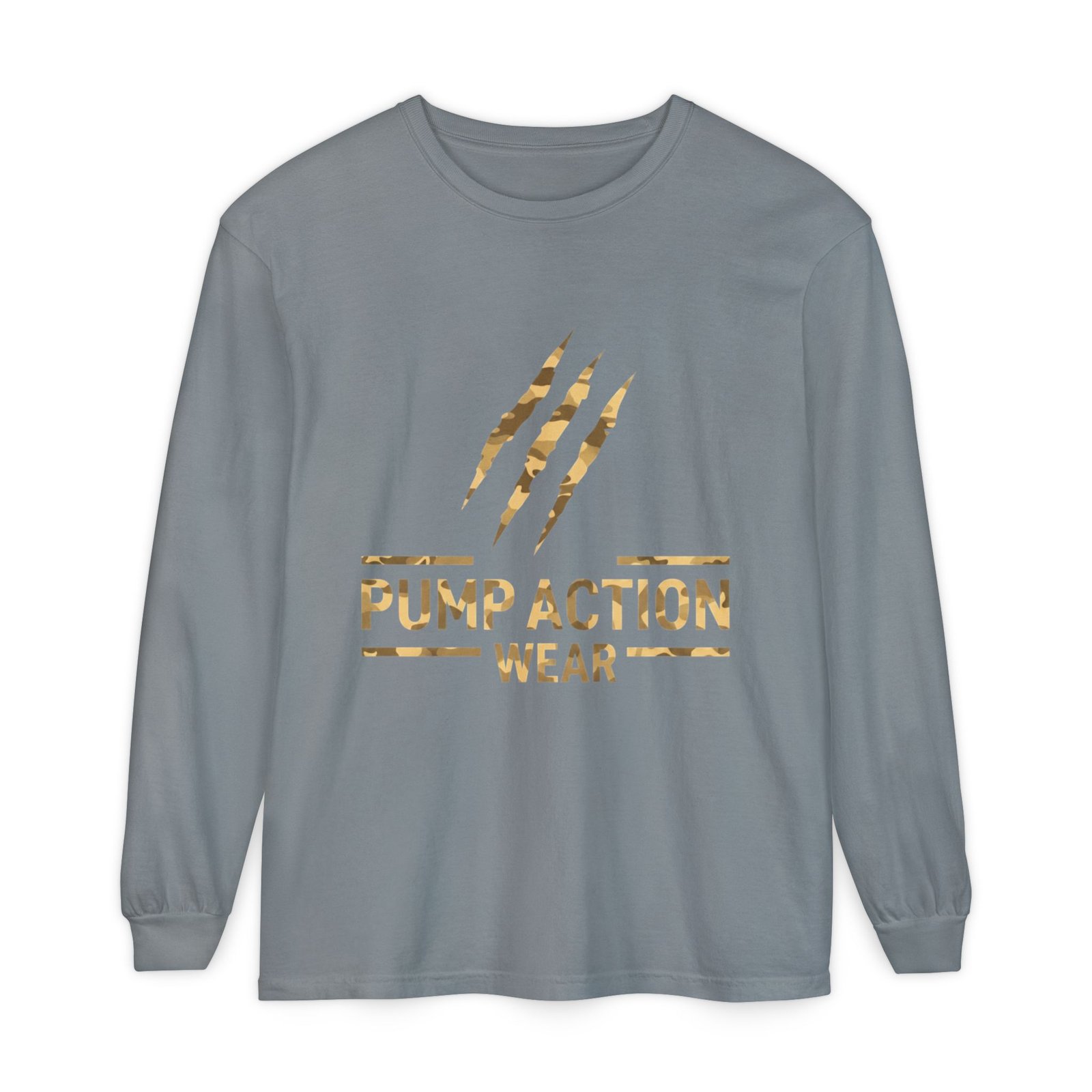 Pump Action Wear Long Sleeve Tee — Gold Claw Logo - Image 53