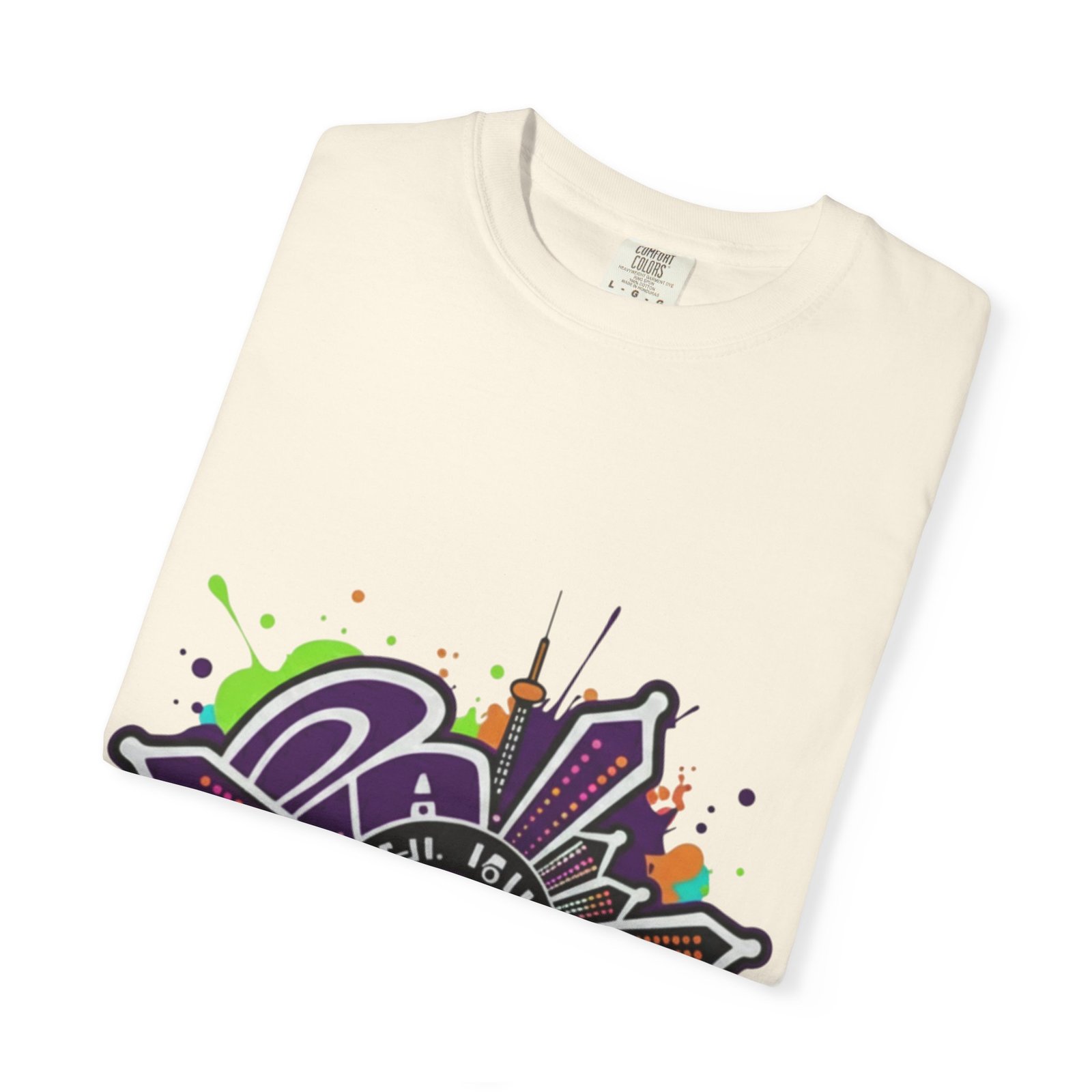 T-Shirt — Retro Graffiti 'Party All Night' Graphic Tee - Image 11