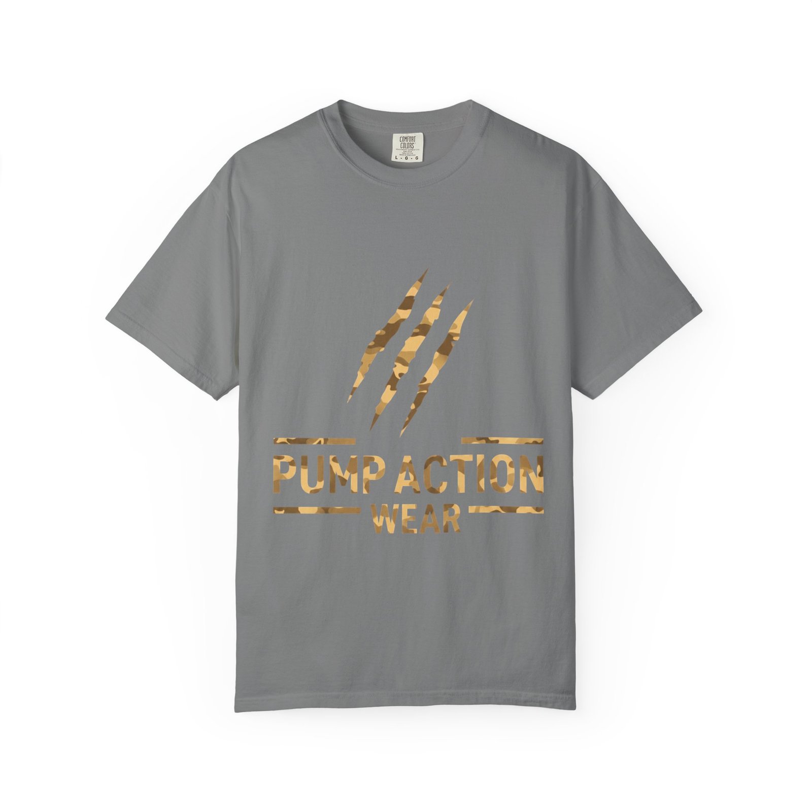 Pump Action Wear Graphic T-Shirt — Distressed Claw Logo Fitness Tee - Image 21