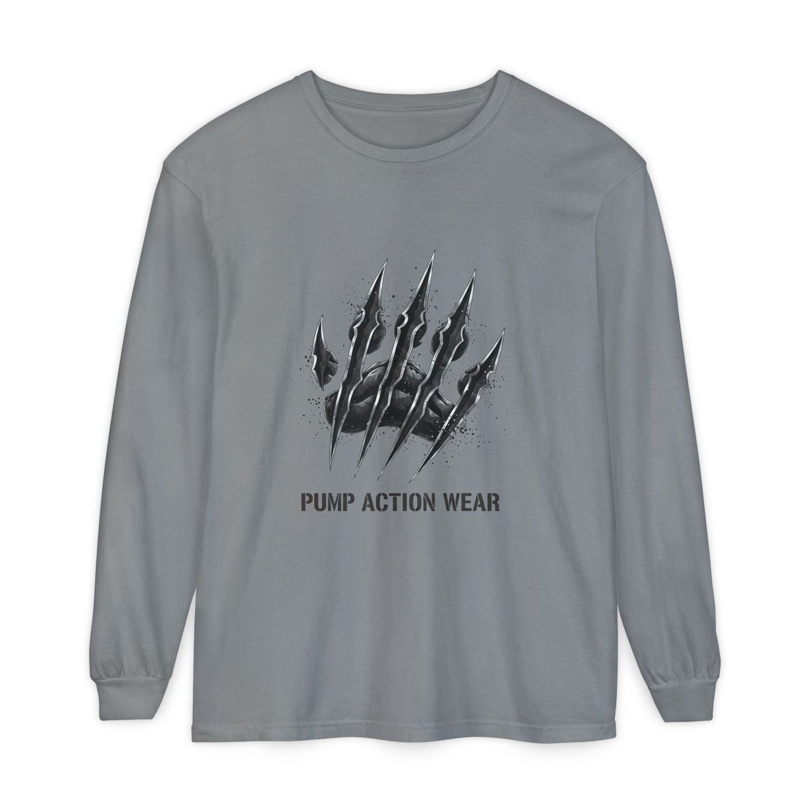 Pump Action Wear Long Sleeve T‑Shirt — Claw Mark Graphic Streetwear - Image 41
