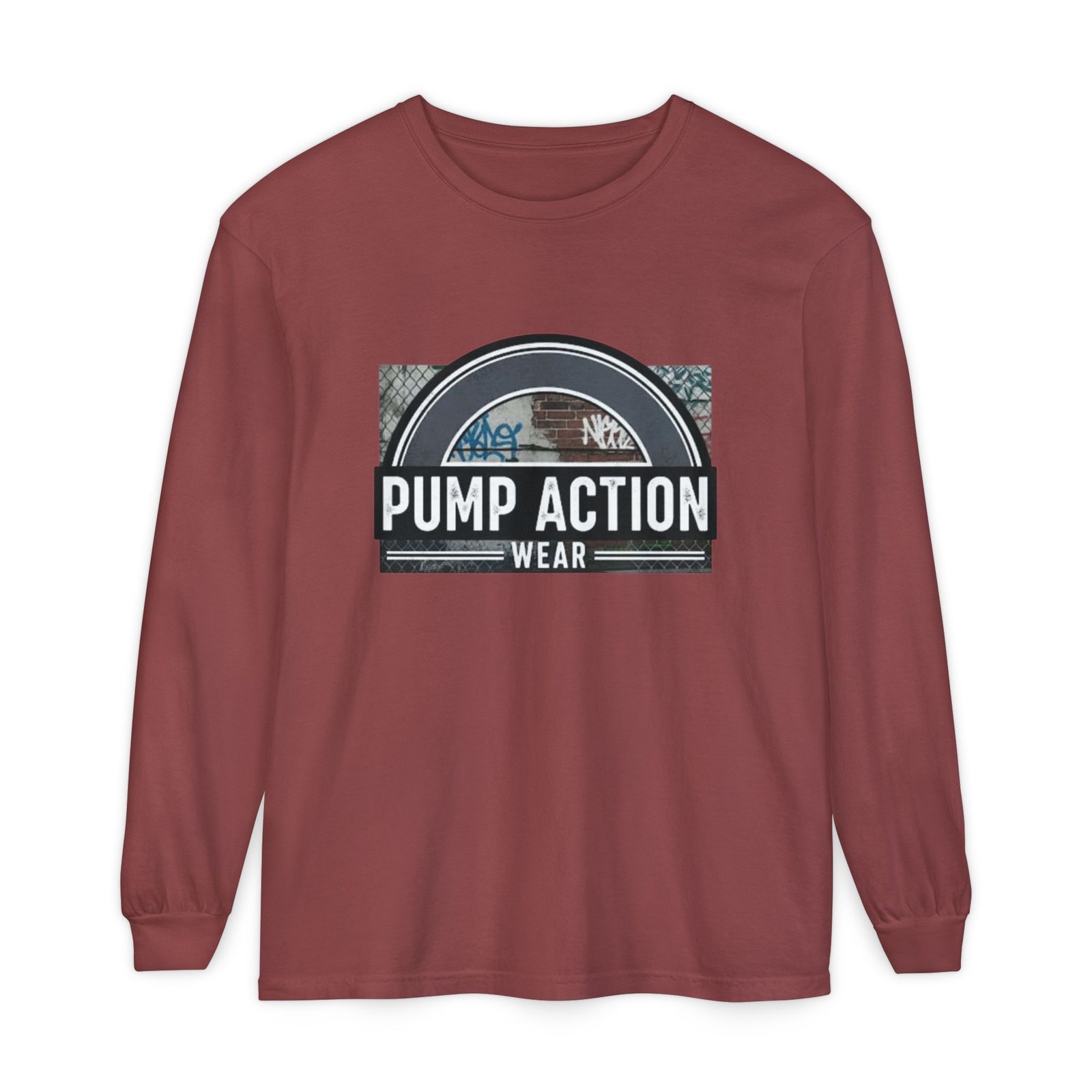 Pump Action Wear Long Sleeve Tee — Vintage Fuel Pump Logo Shirt - Image 13