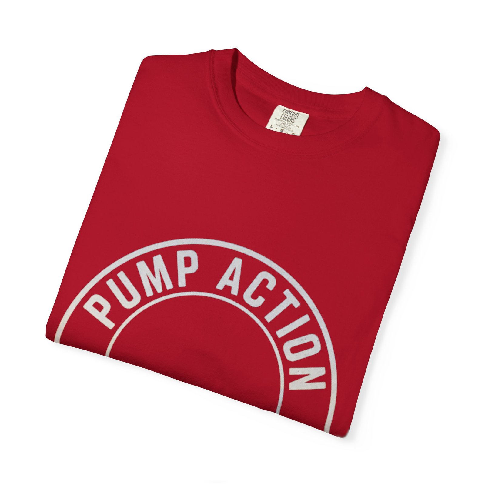 Pump Action Wear T‑Shirt — Vintage Crest Graphic Tee - Image 55