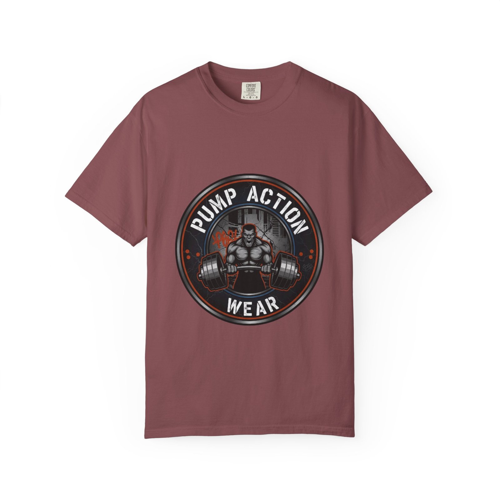 Gym T-Shirt — "Pump Action Wear" Muscle Weightlifting Tee - Image 5