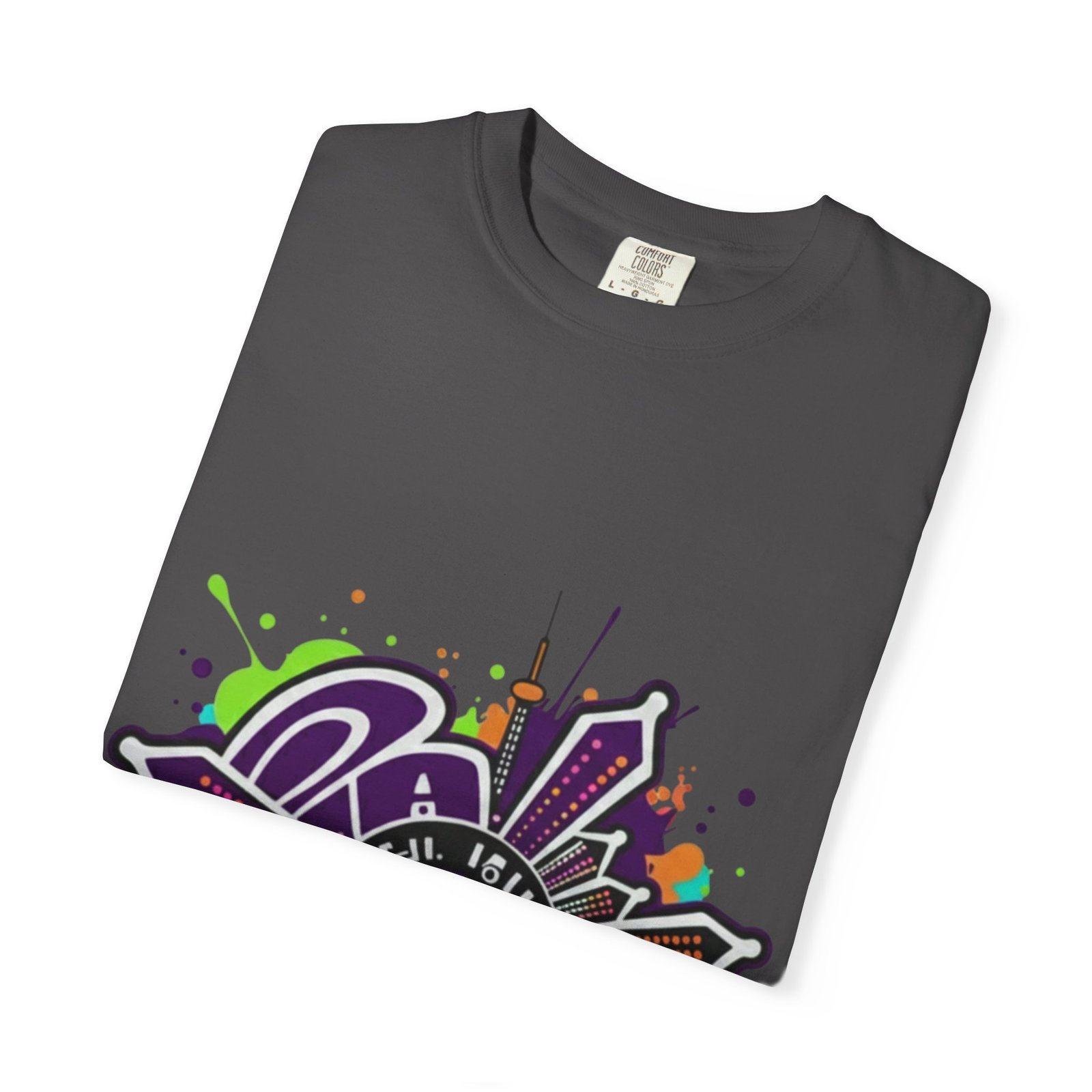 T-Shirt — Retro Graffiti 'Party All Night' Graphic Tee - Image 39