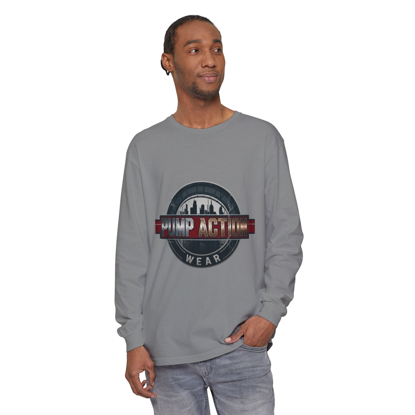 Pump Action Logo Long Sleeve Tee - Image 35